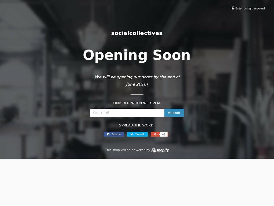 socialcollectives.com shopify website screenshot