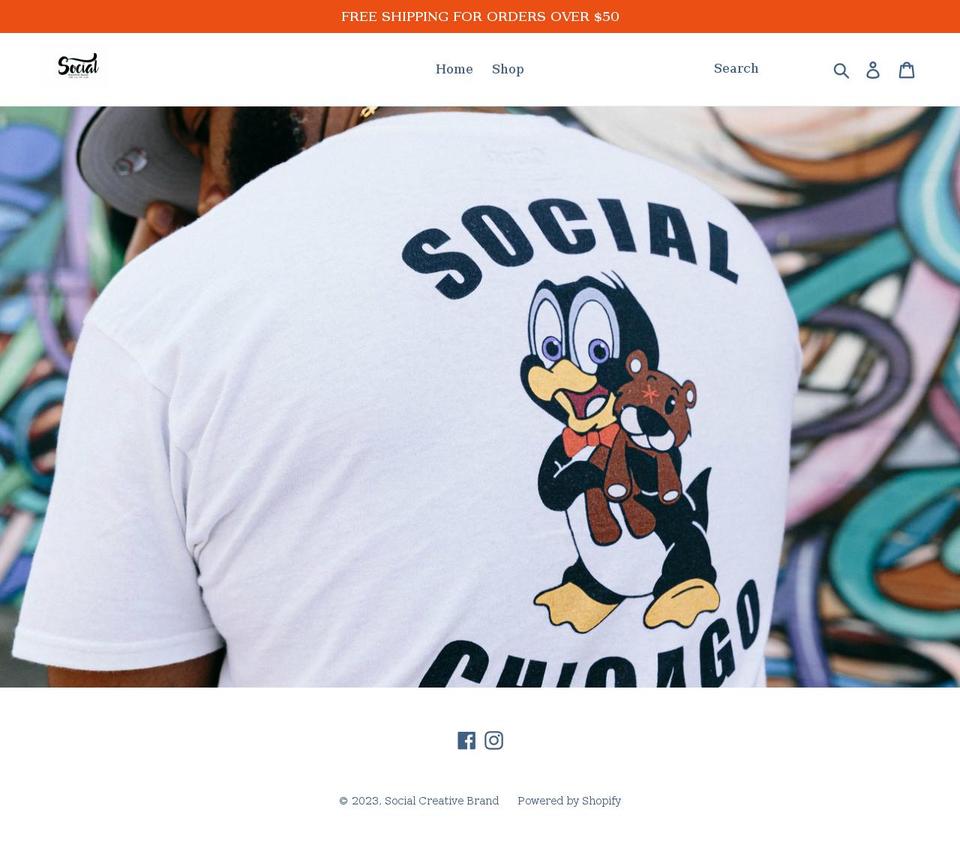 socialcreativebrand.com shopify website screenshot