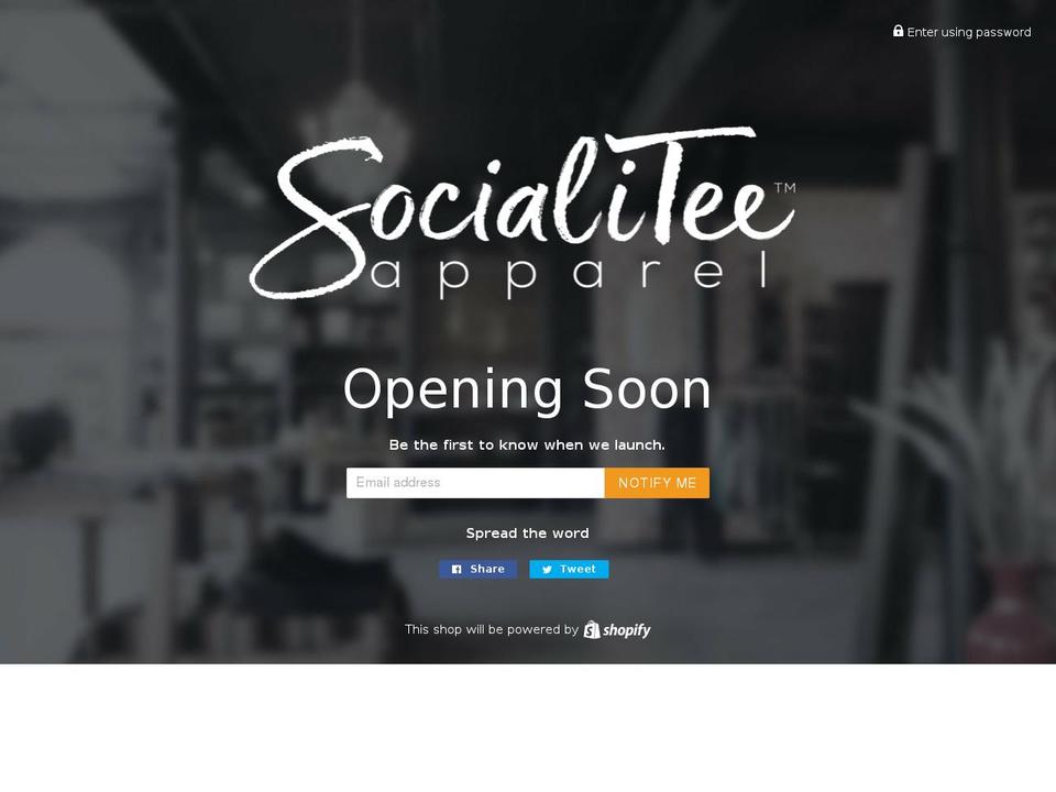 socialitee.com — Shopify storefront screenshot