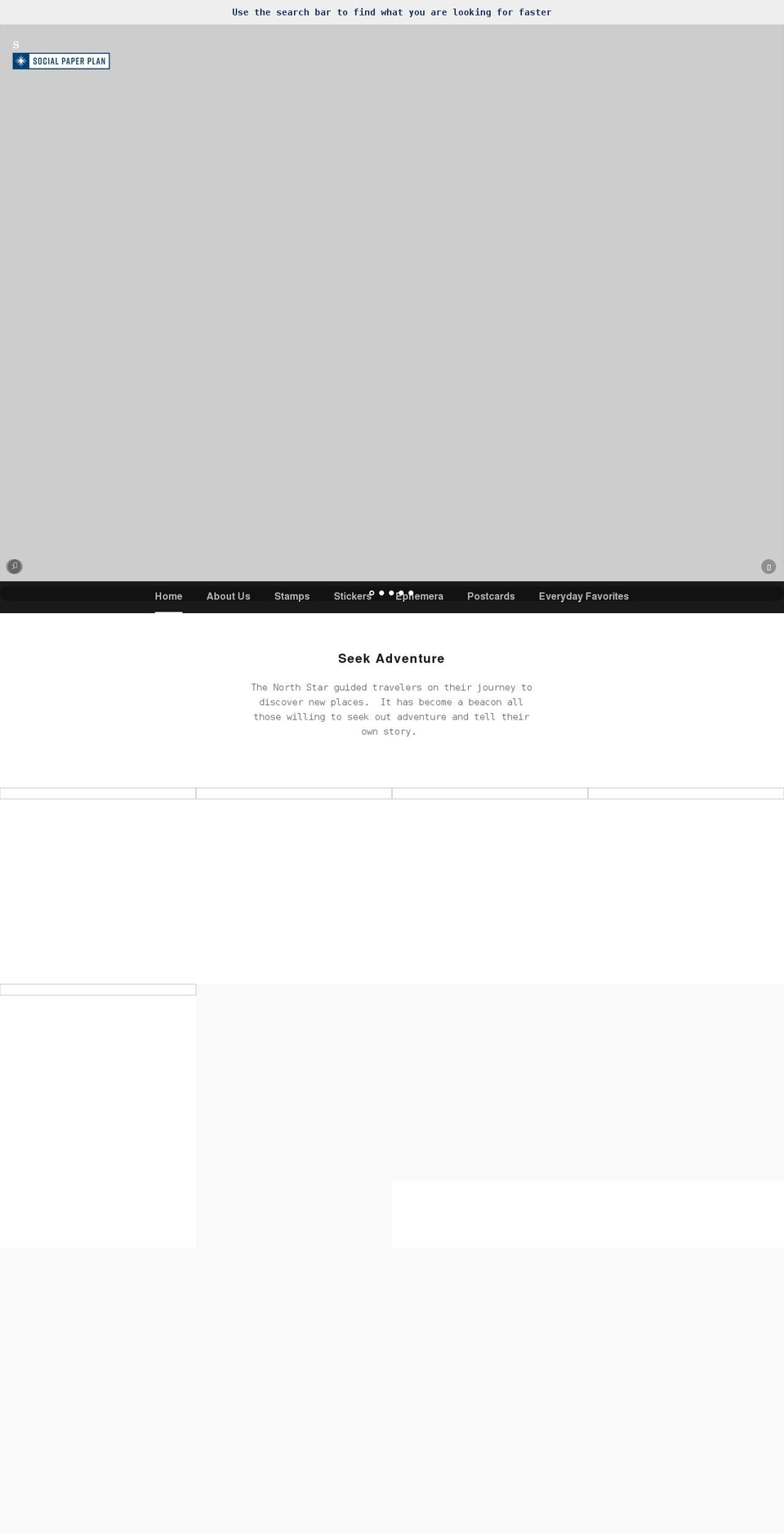 socialpaperplan.com shopify website screenshot