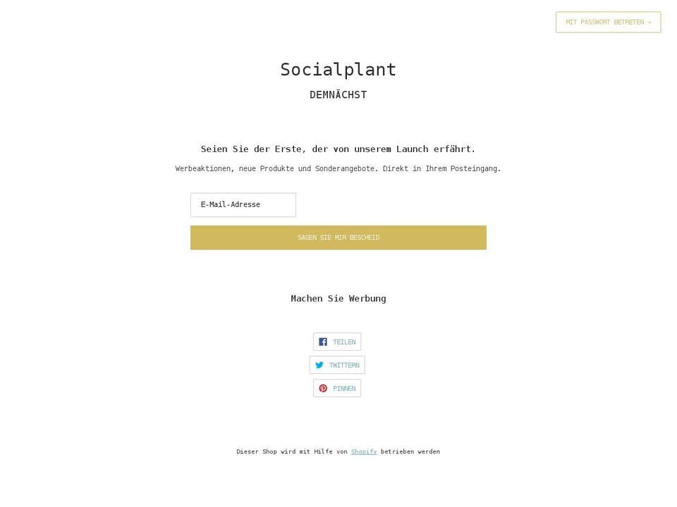 socialplant.ch shopify website screenshot