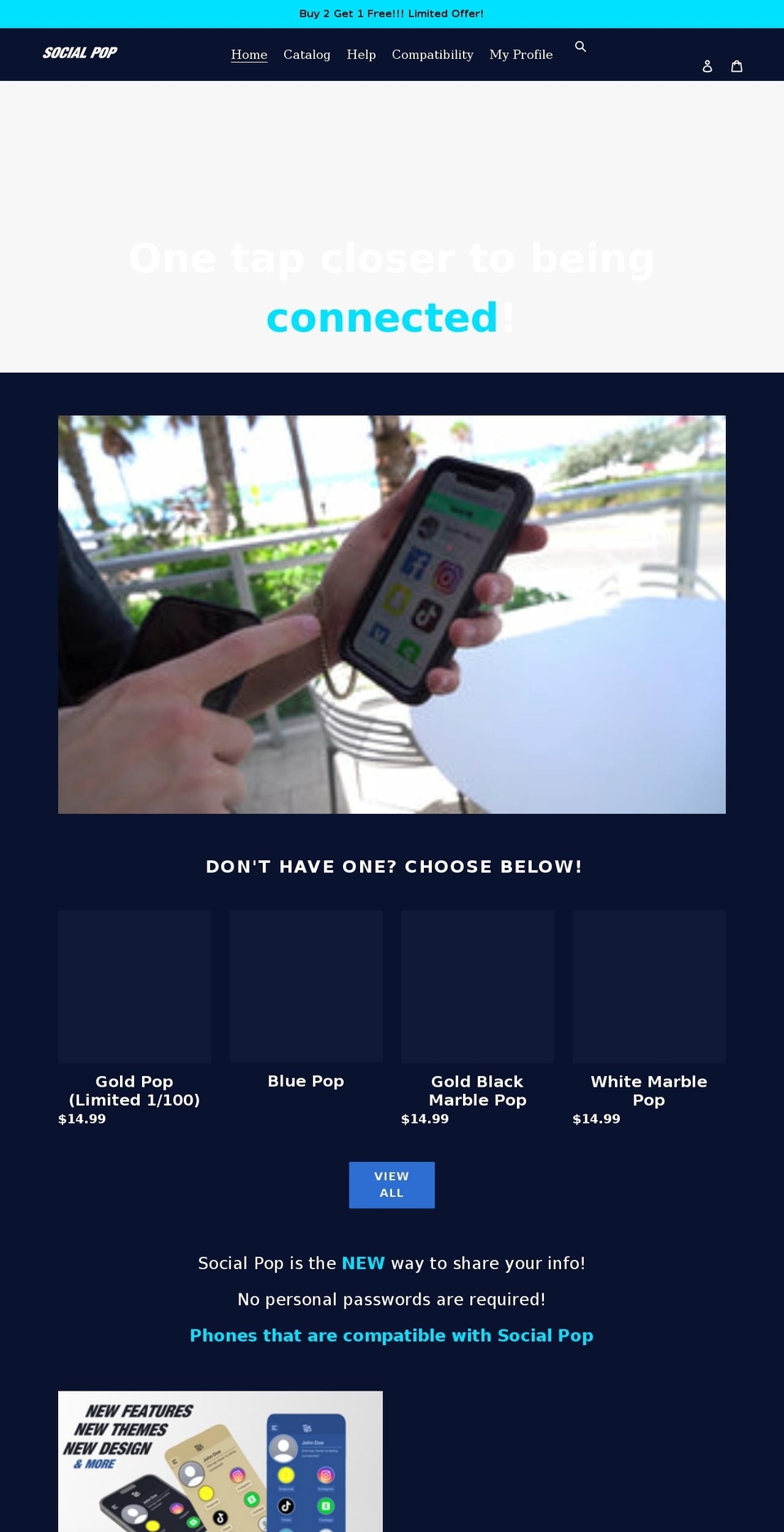socialpopus.com shopify website screenshot