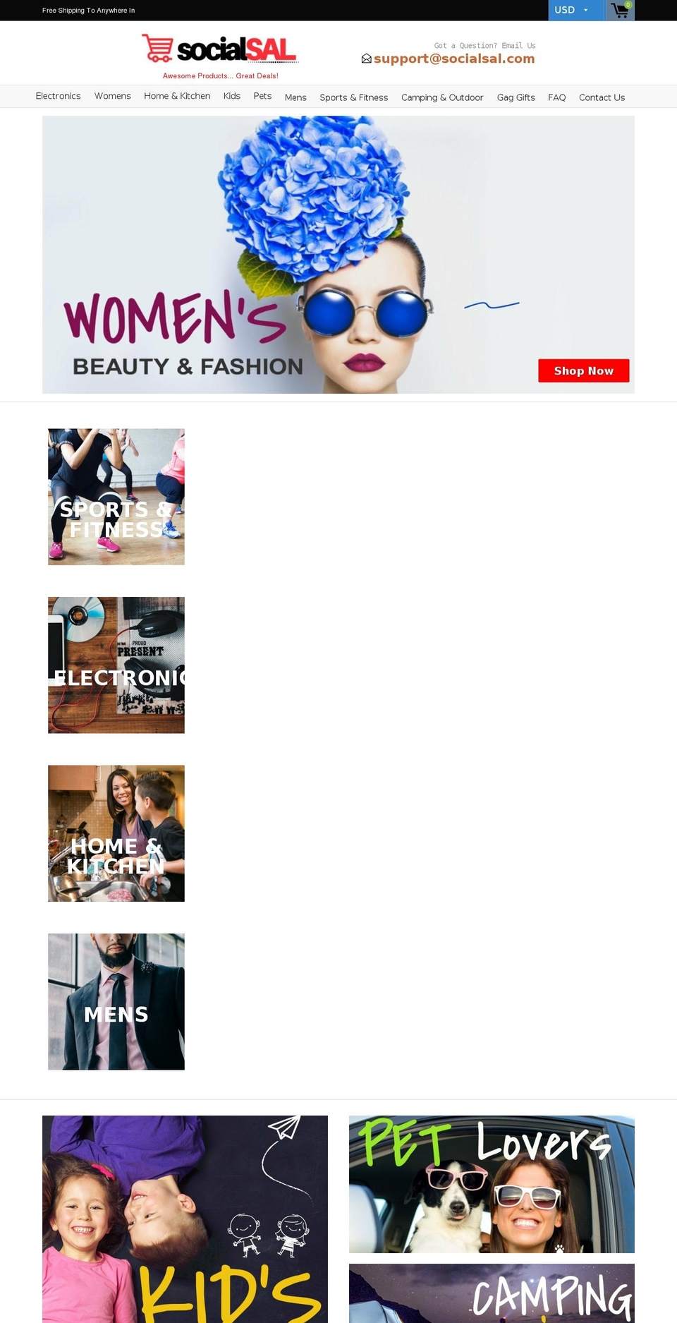 socialsal.com — Shopify storefront screenshot