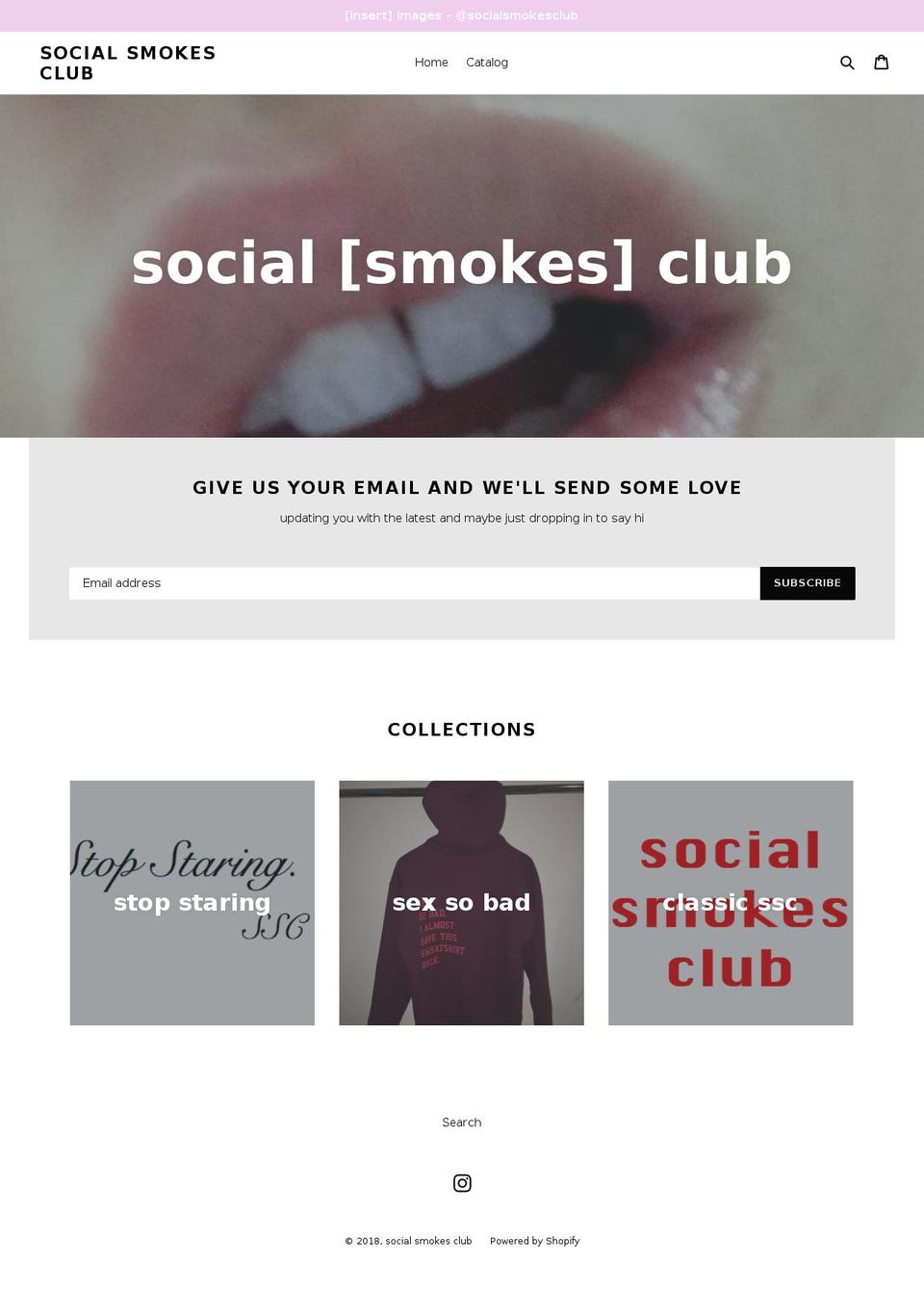 socialsmokesclub.com shopify website screenshot