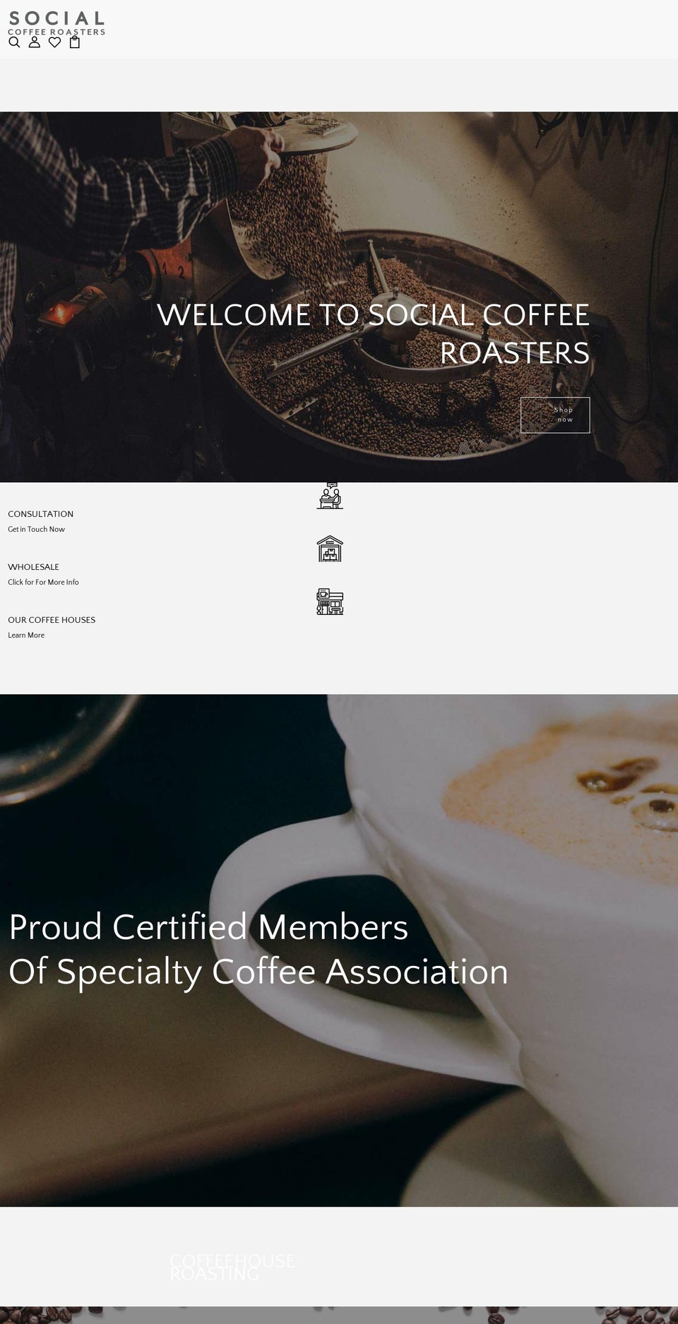 socialspecialtycoffee.com shopify website screenshot