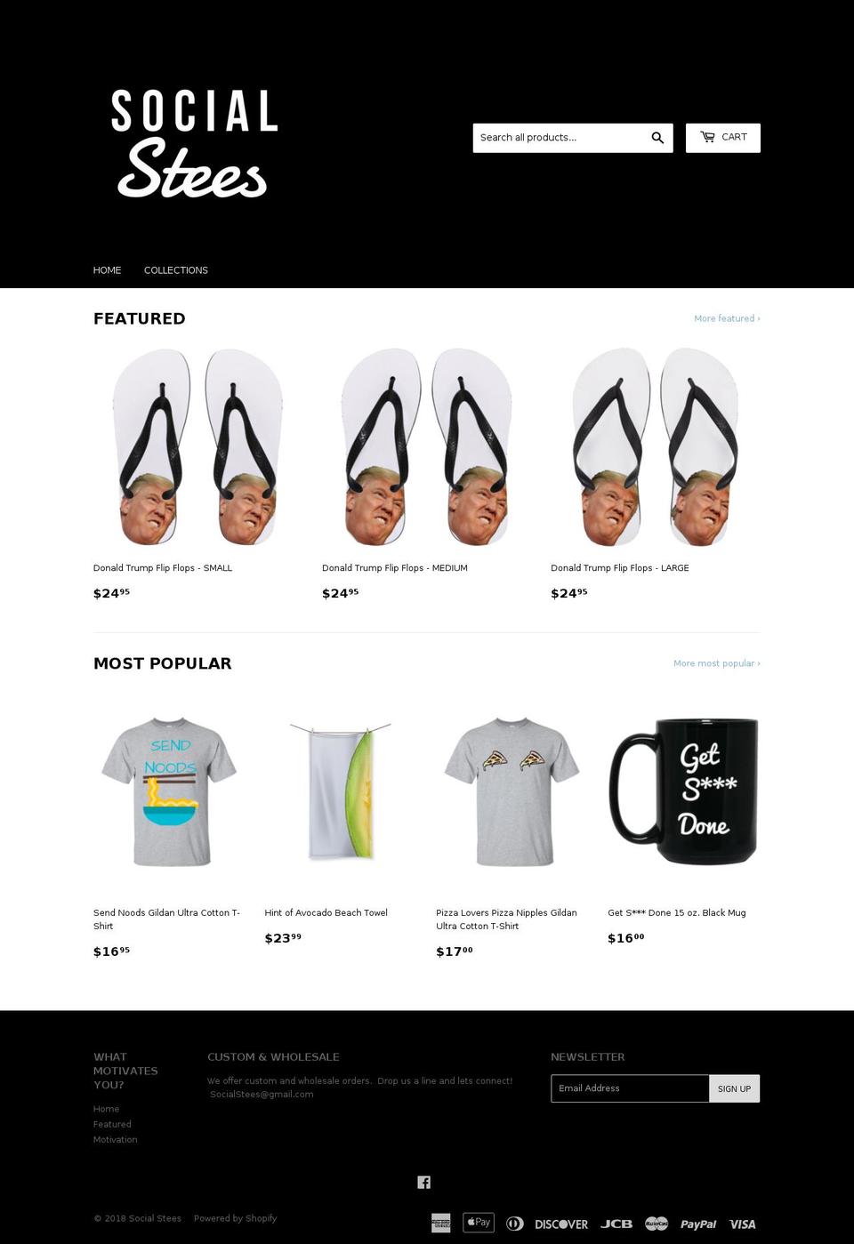 socialstees.com shopify website screenshot