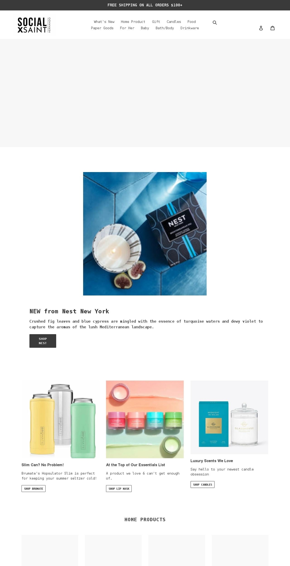 socialxsaint.com shopify website screenshot