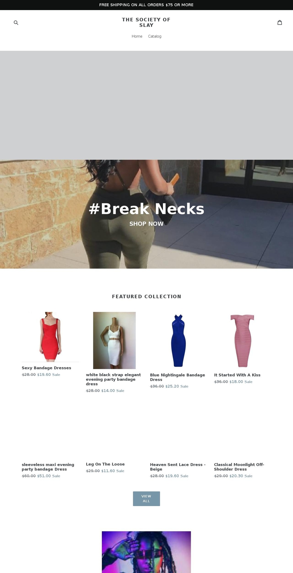 societyofslay.com — Shopify storefront screenshot