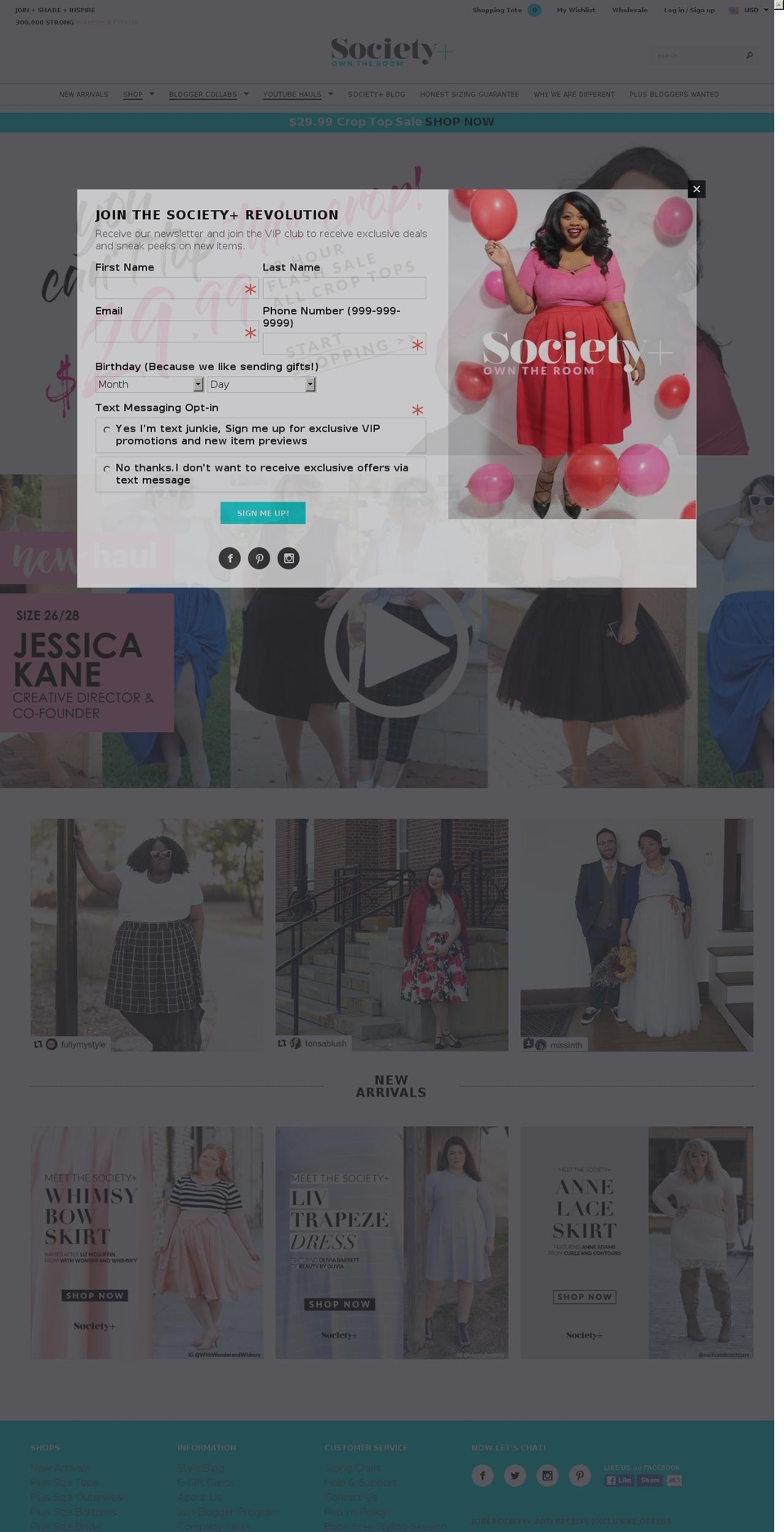 Lucent Innovation 2.3 Shopify theme site example societyplussize.info