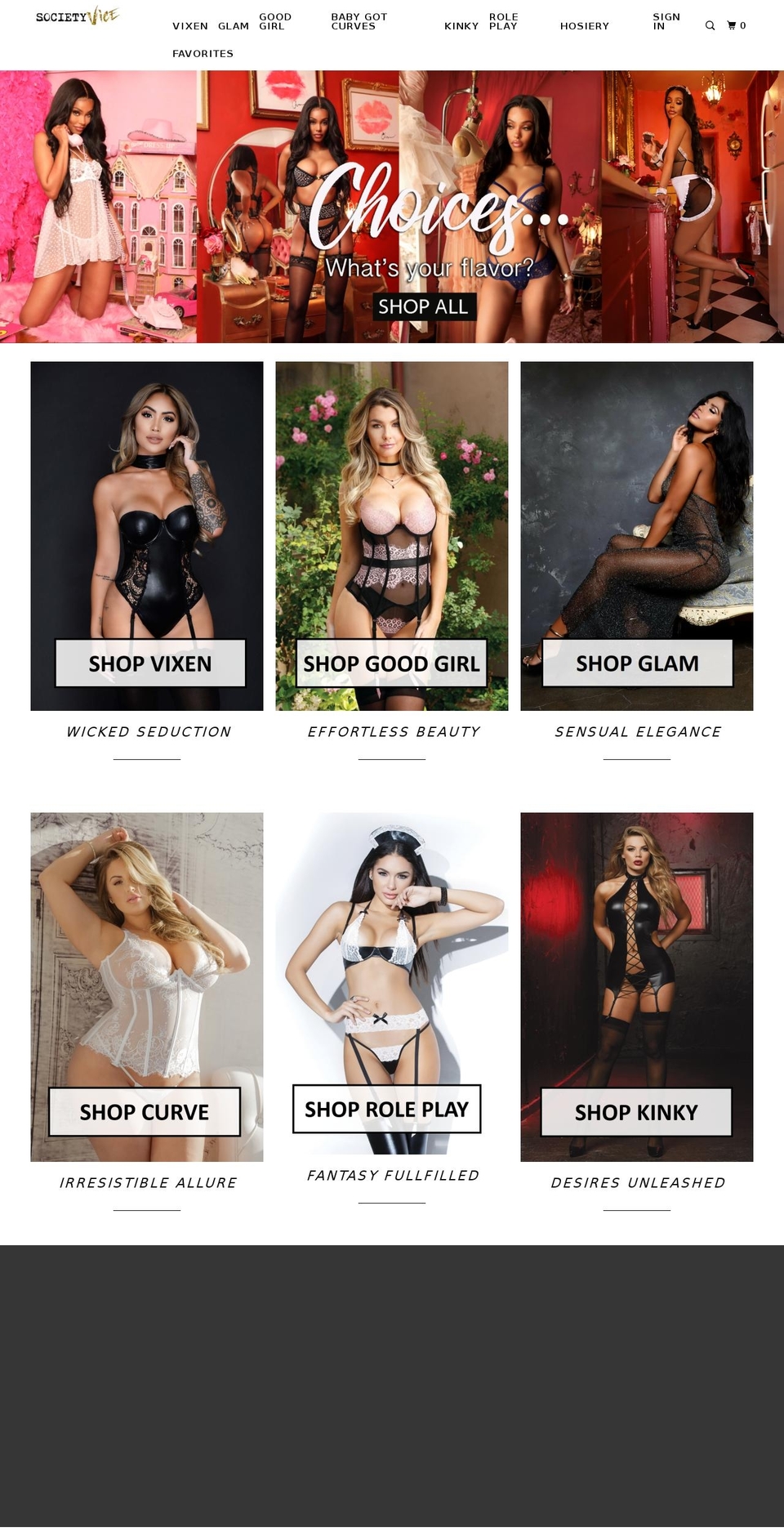 societyvice Shopify theme site example societyvice.com