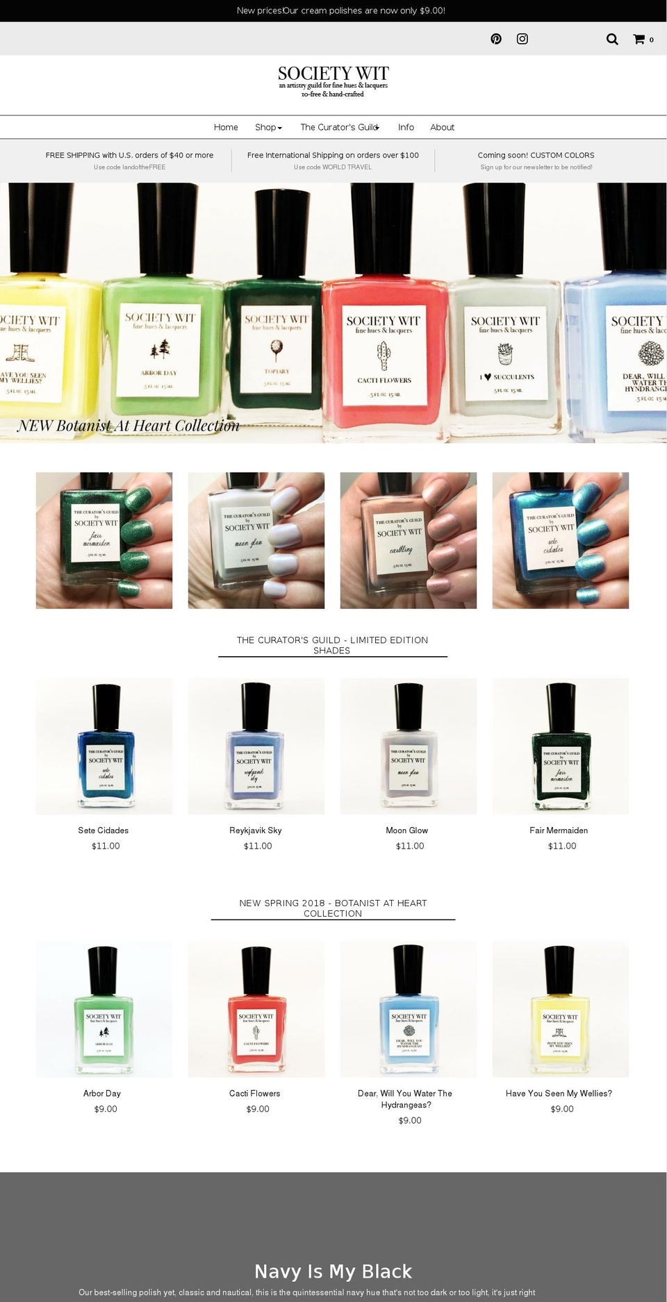 societywit.com — Shopify storefront screenshot