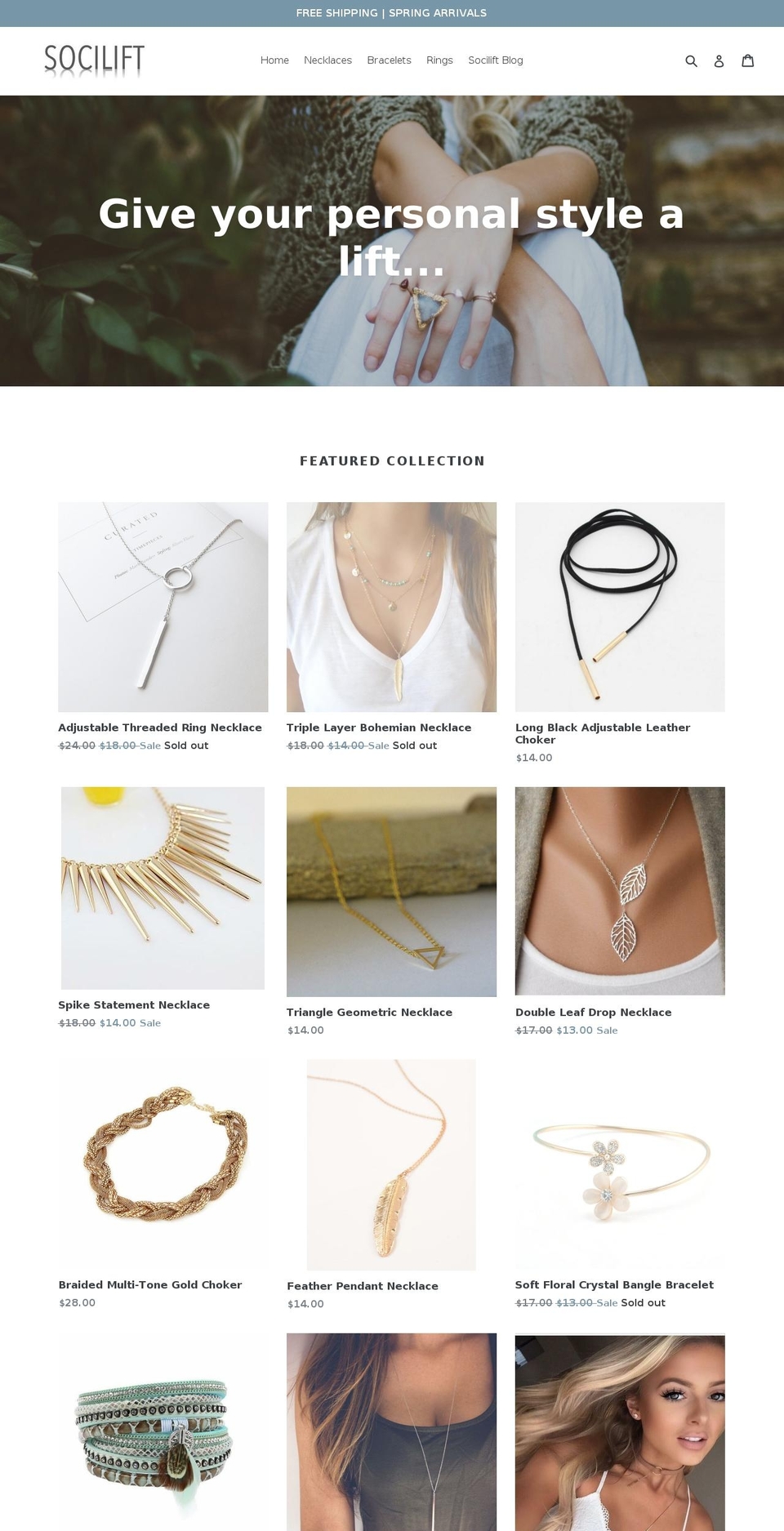 socilift.com — Shopify storefront screenshot