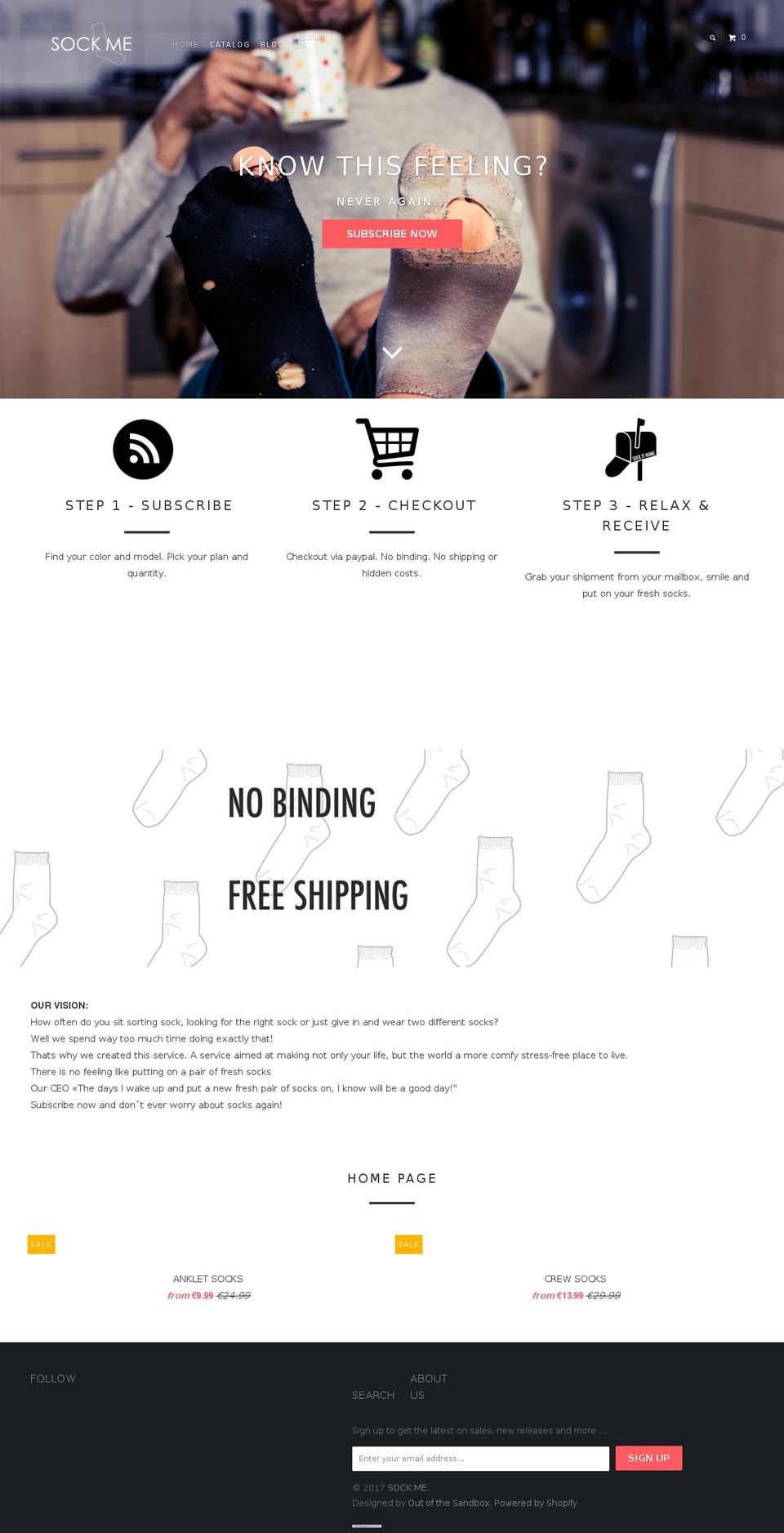 sock-me.com shopify website screenshot