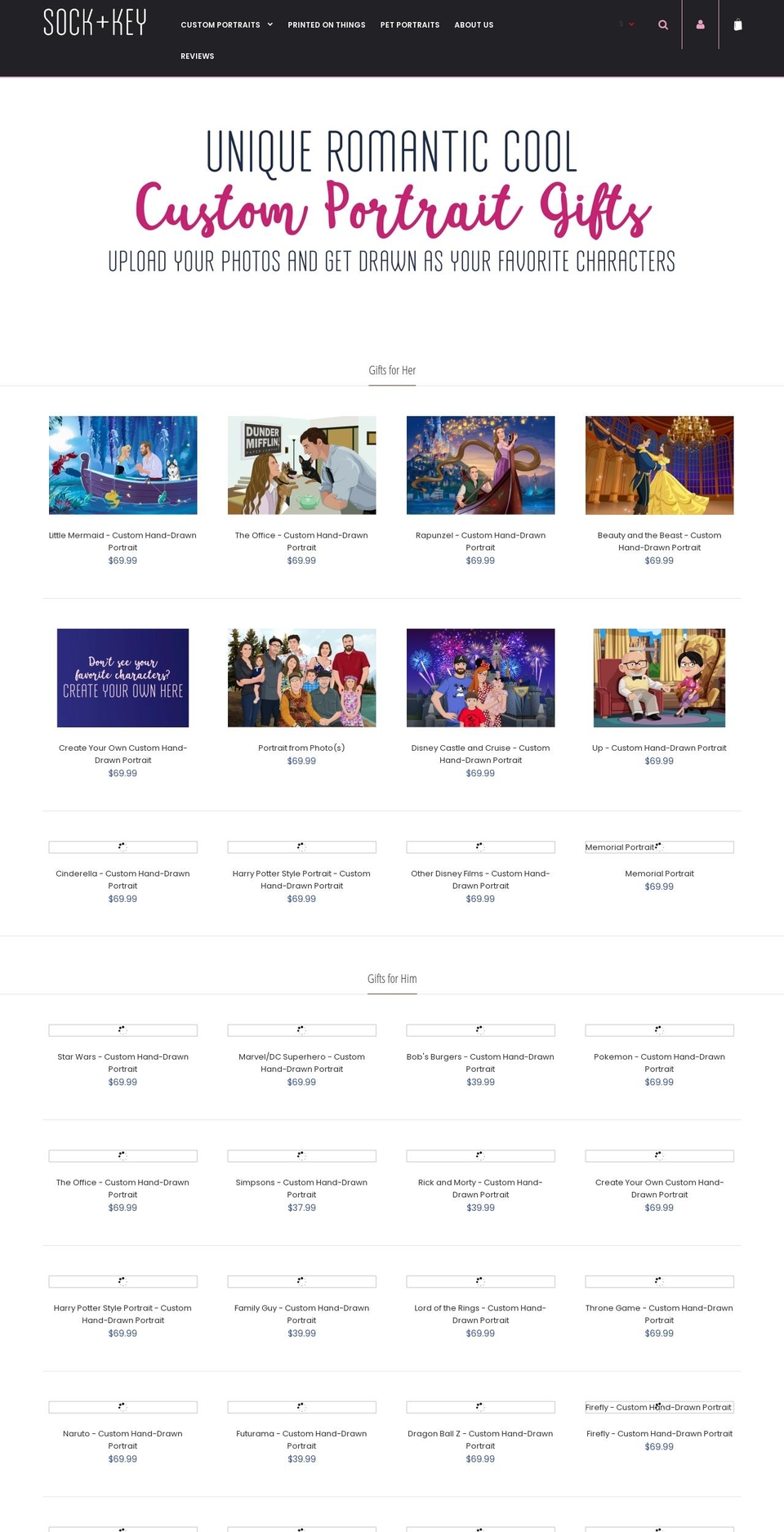 sockandkey.com — Shopify storefront screenshot