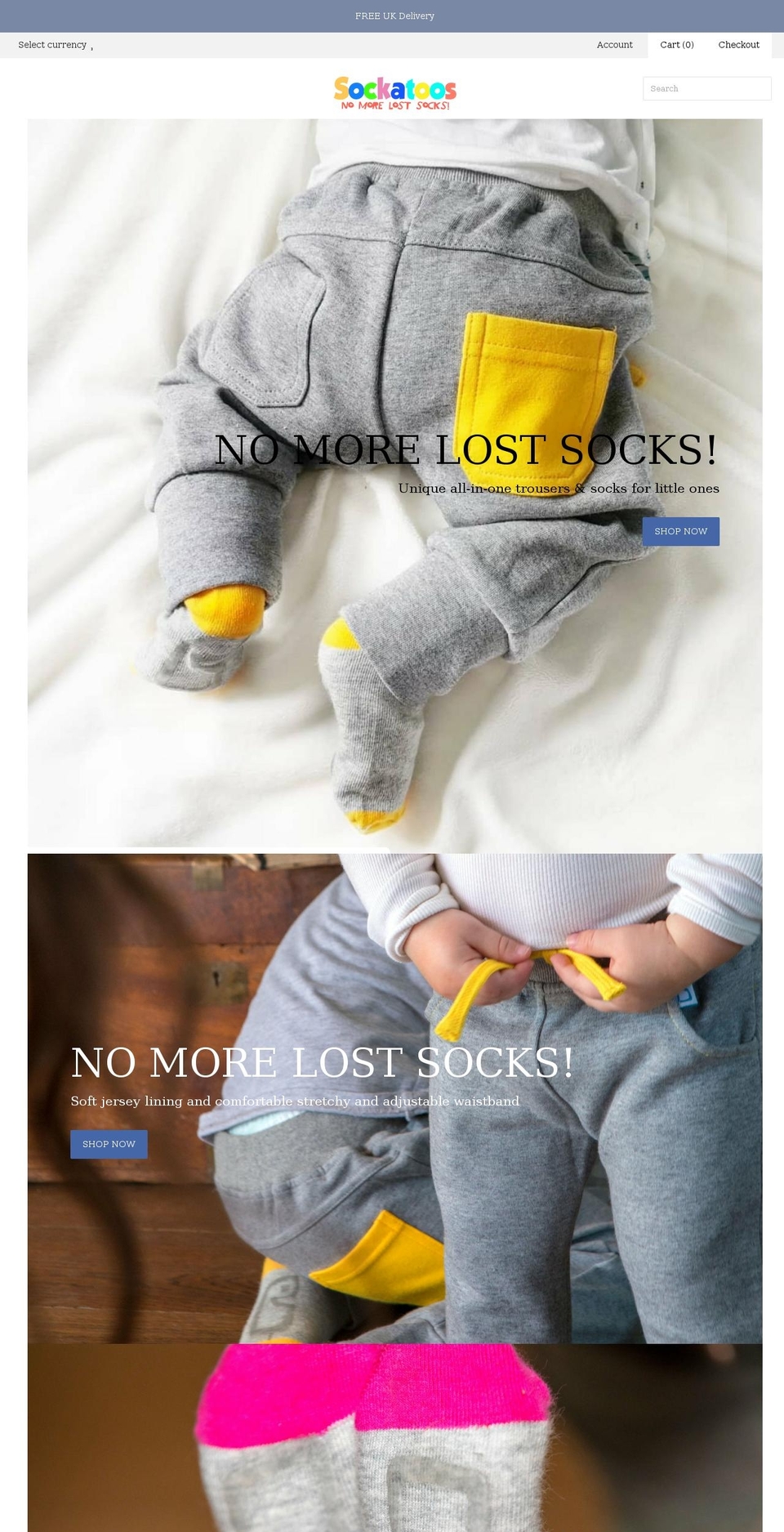 sockatoos.co.uk shopify website screenshot
