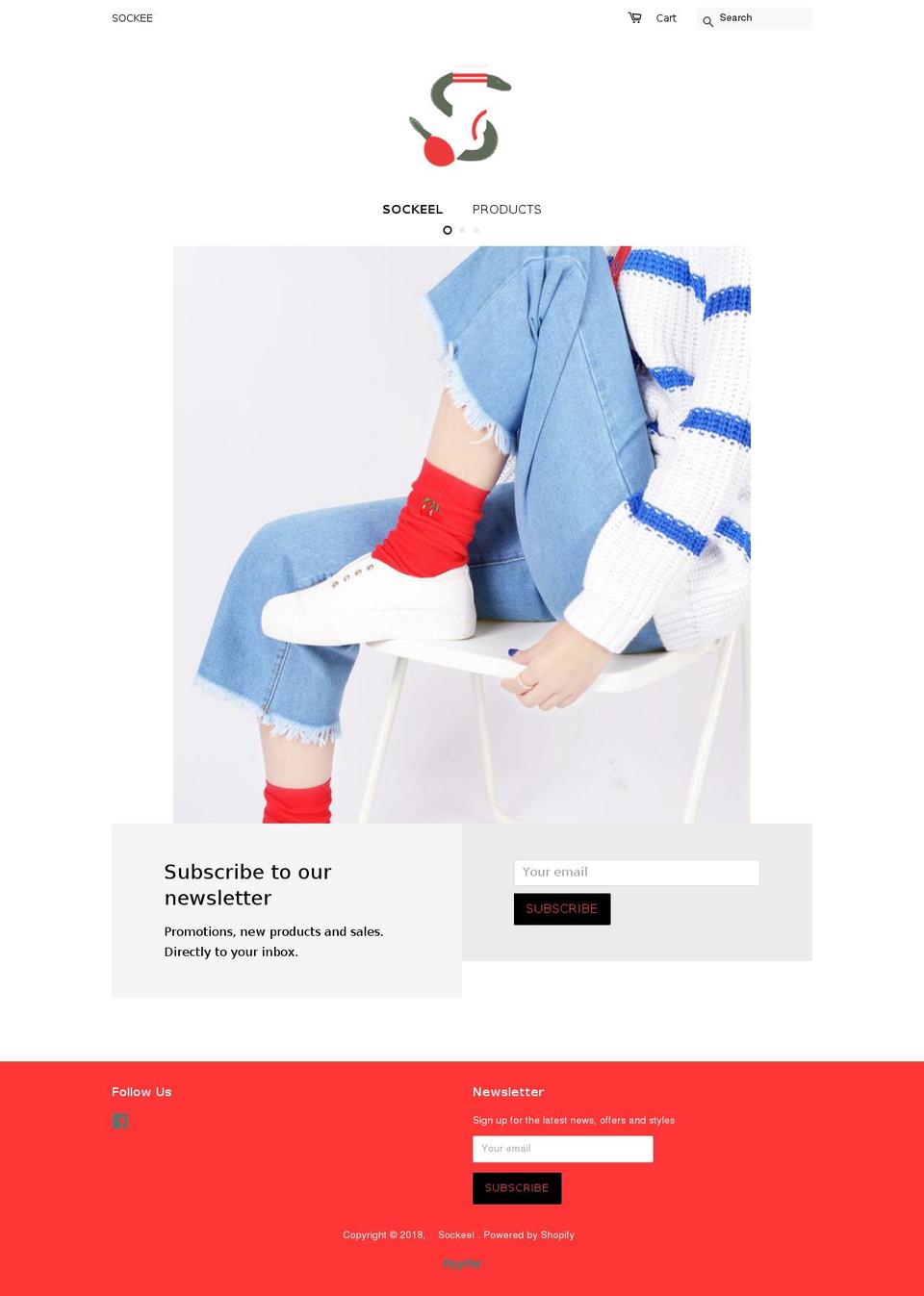sockeel.com — Shopify storefront screenshot