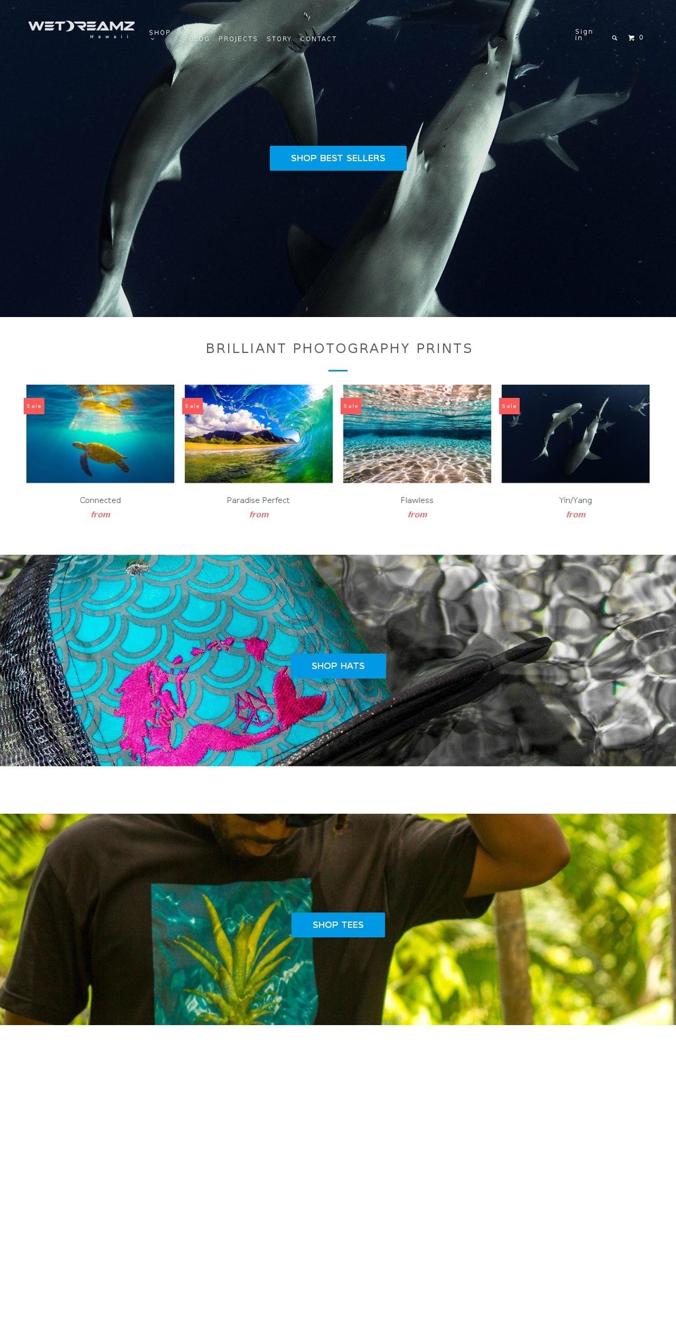 Copy of Parallax Shopify theme site example sockemuphawaii.com