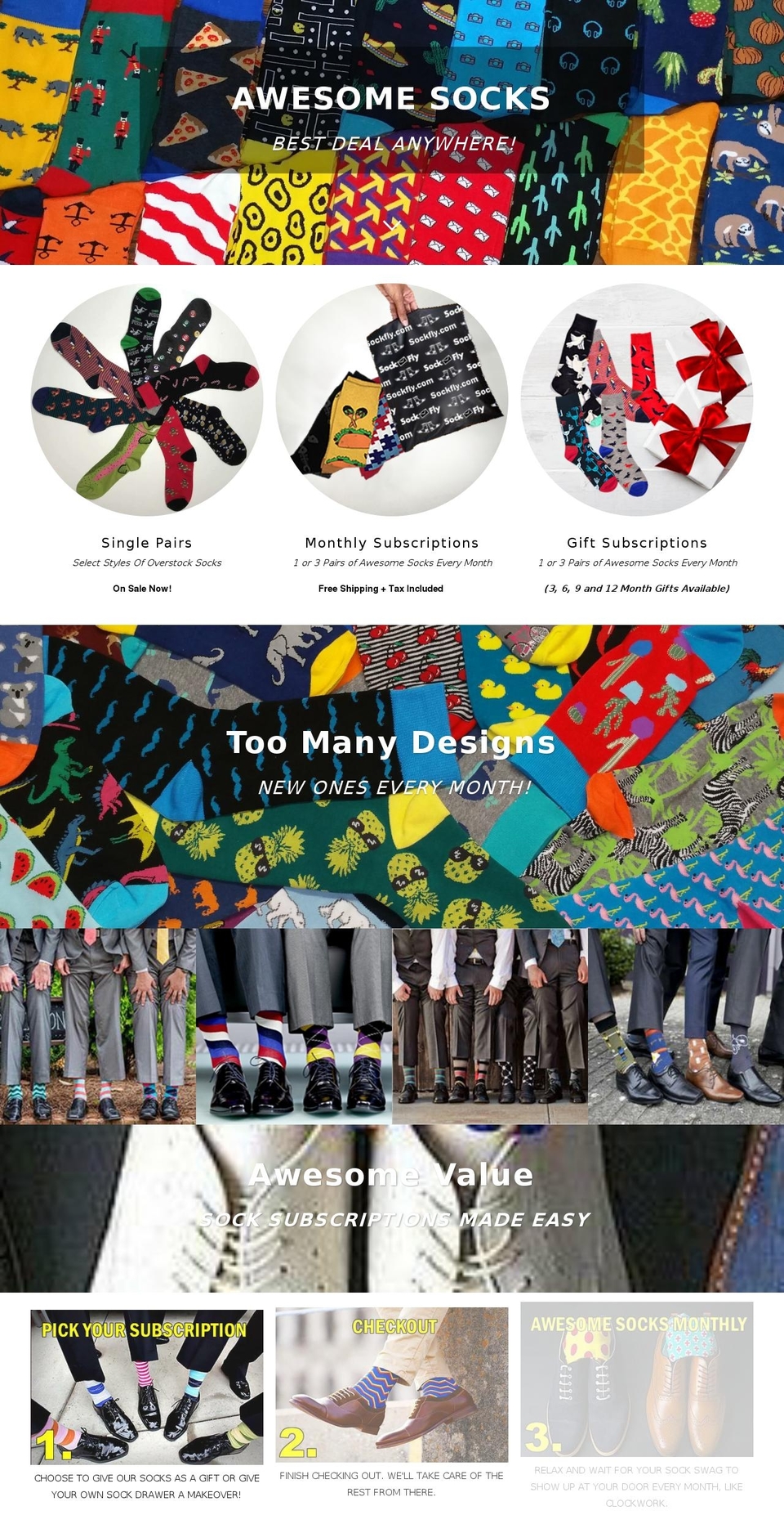 sockfly.com shopify website screenshot