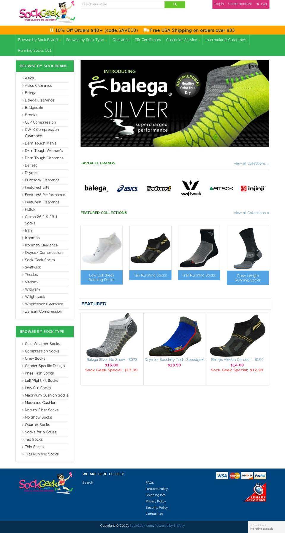 sockgeek.org shopify website screenshot