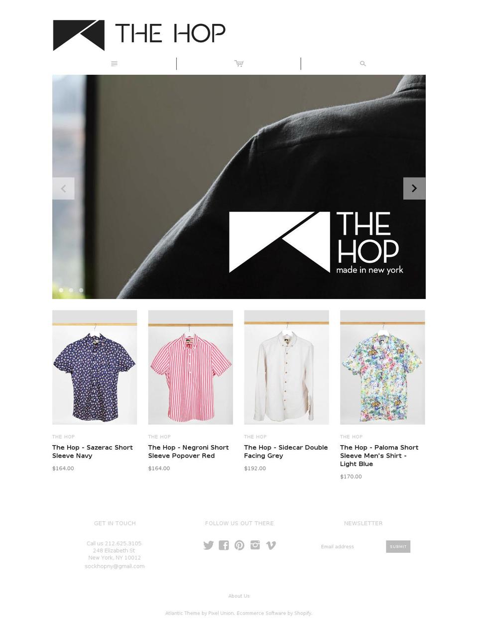 sockhopny.com shopify website screenshot