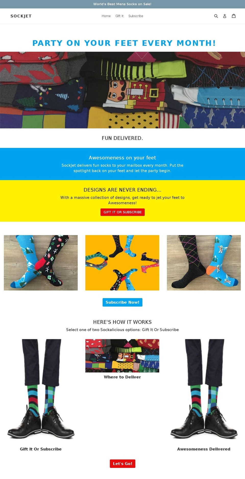 sockjet.com — Shopify storefront screenshot