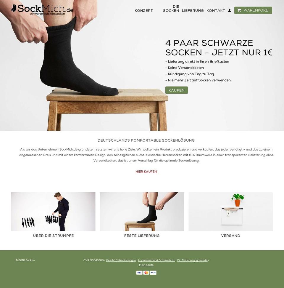 sockmich.de shopify website screenshot