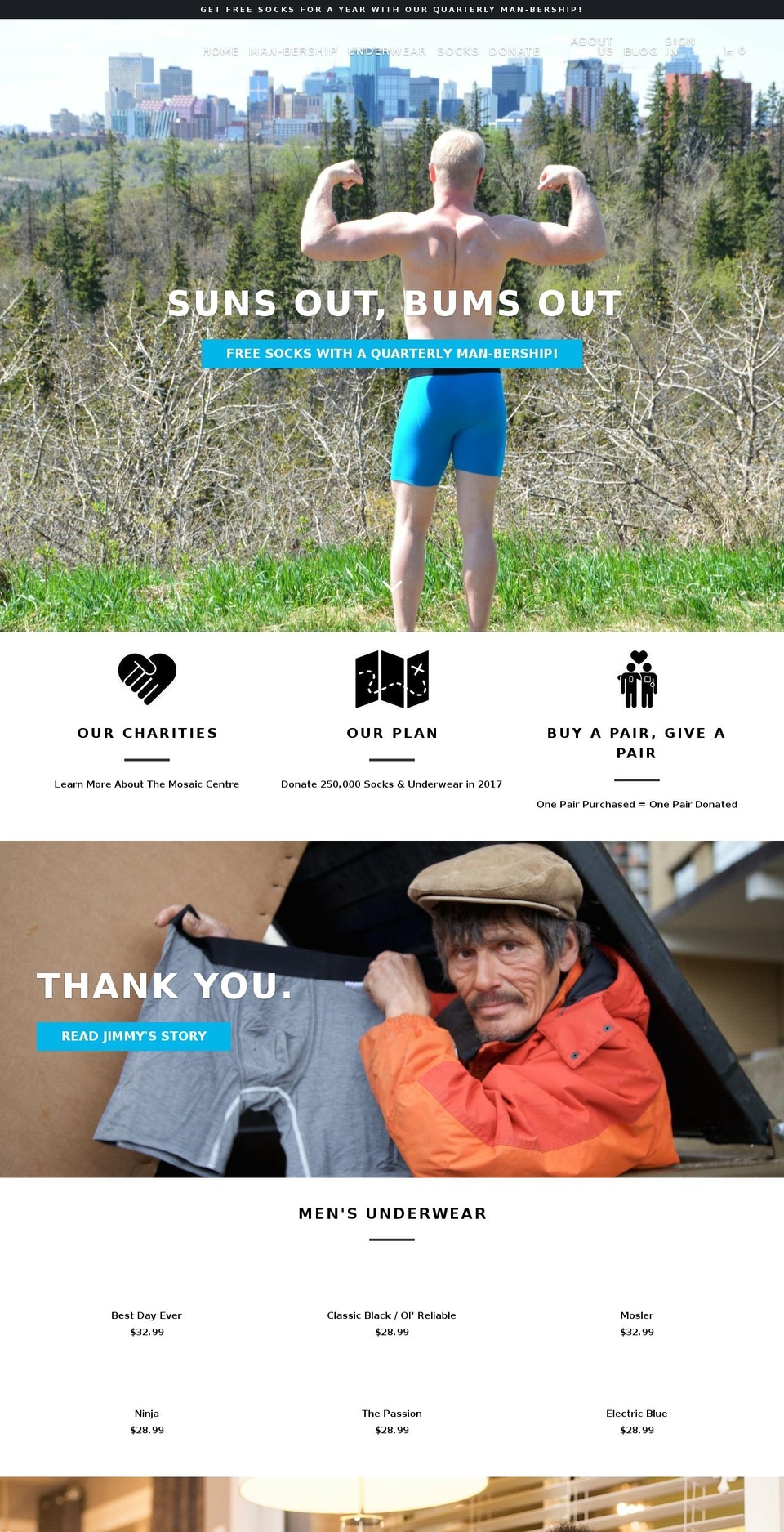 socknsack.com shopify website screenshot