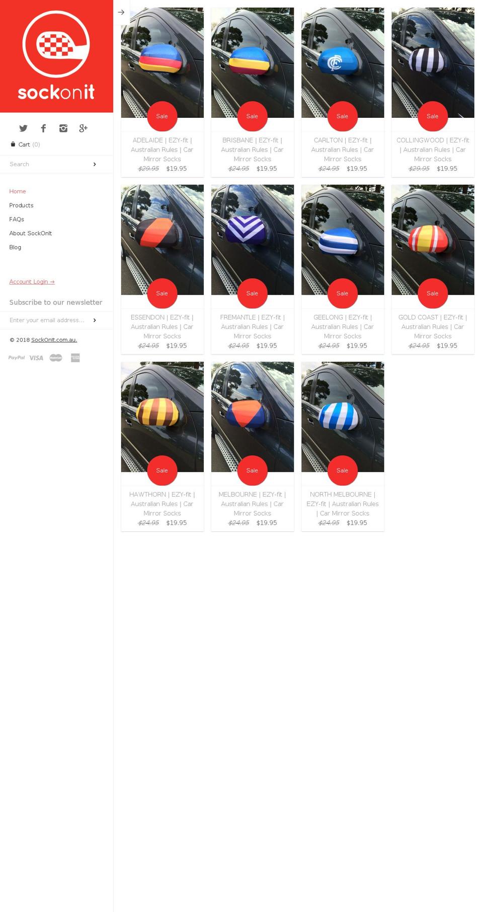 sockonit.com — Shopify storefront screenshot