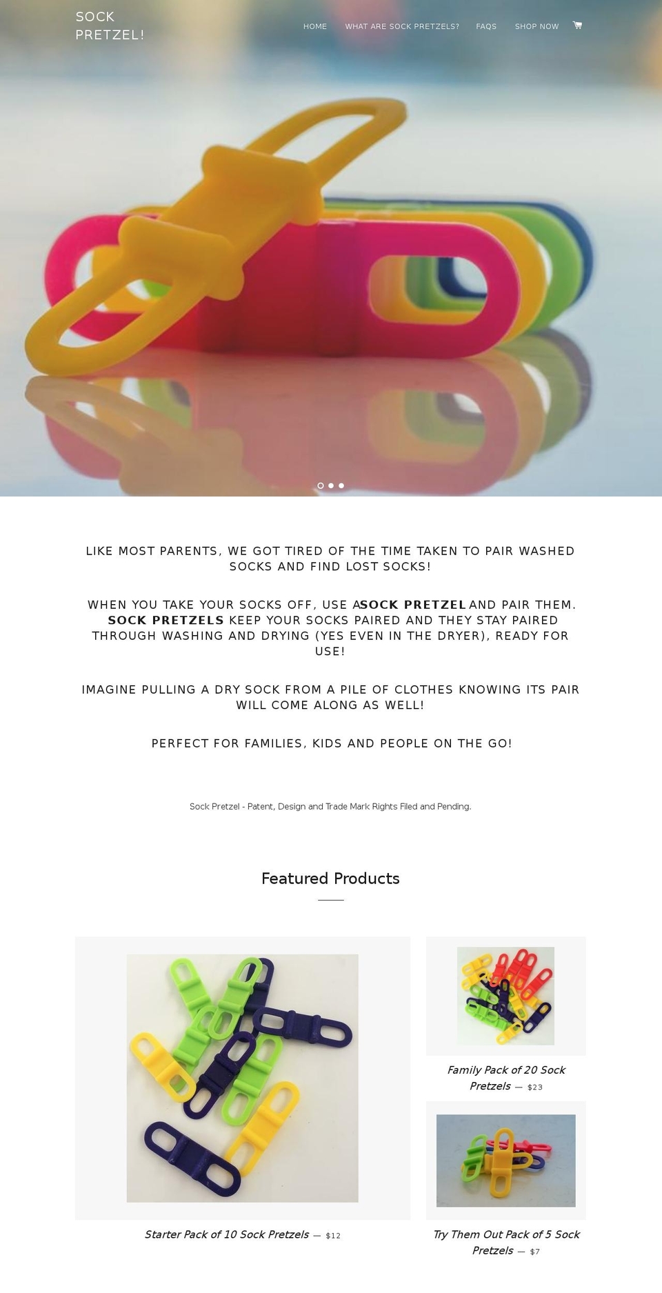 sockpretzel.com.au shopify website screenshot