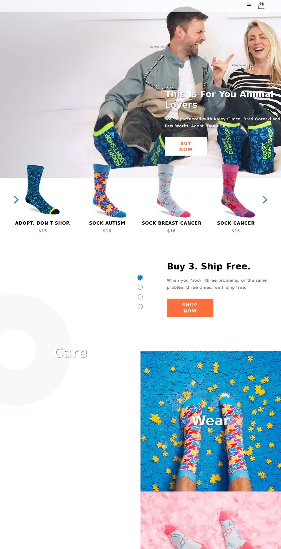 sockproblems.com — Shopify storefront screenshot