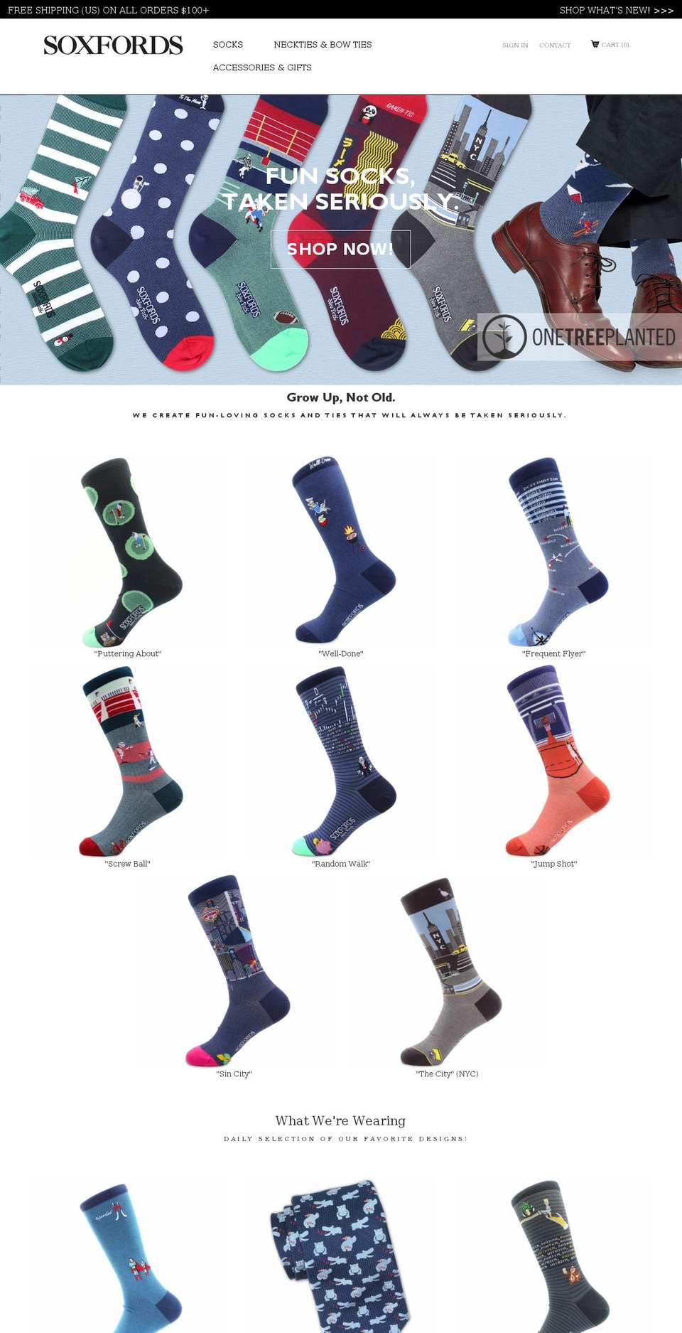 socksfords.com — Shopify storefront screenshot