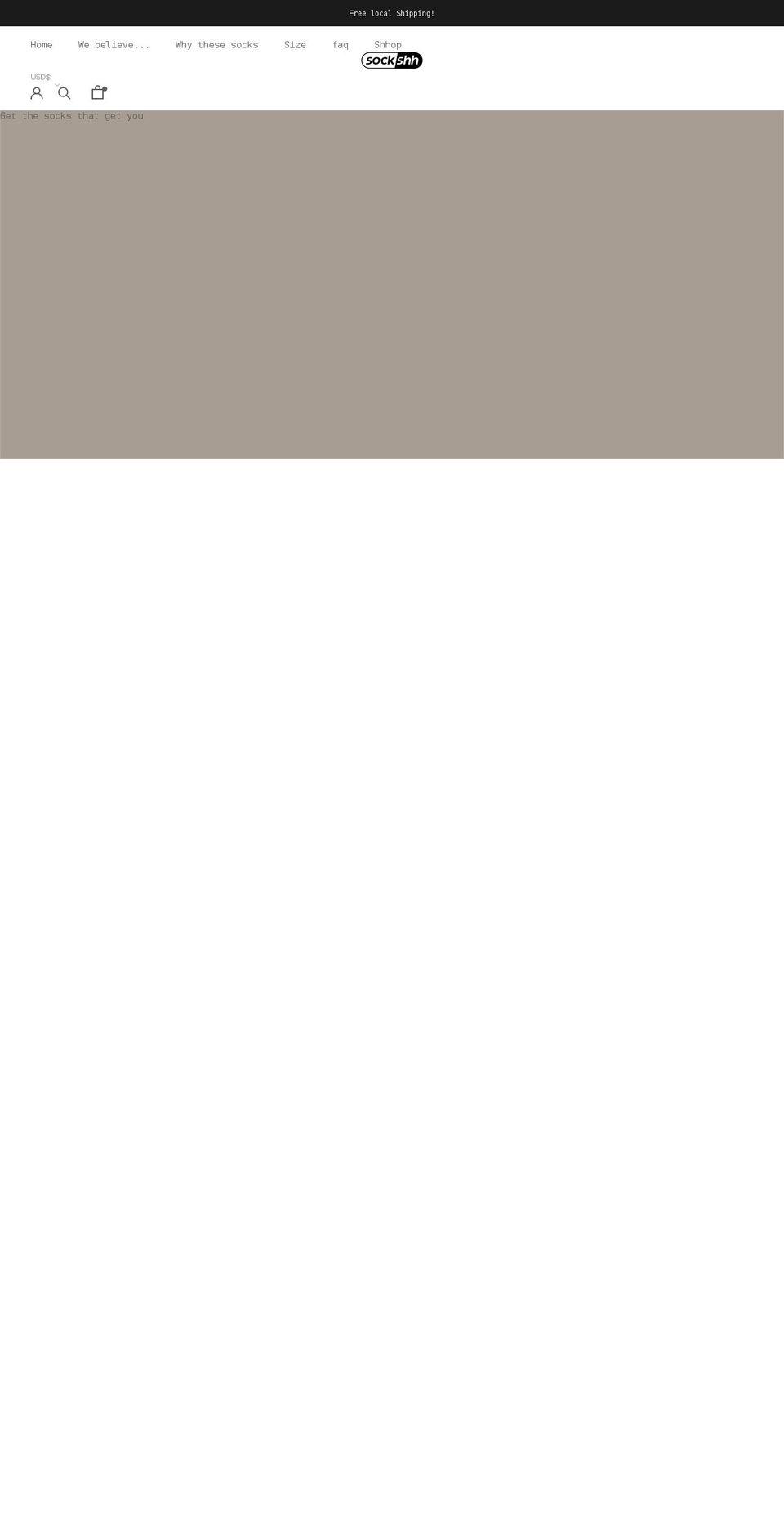 sockshh.com shopify website screenshot