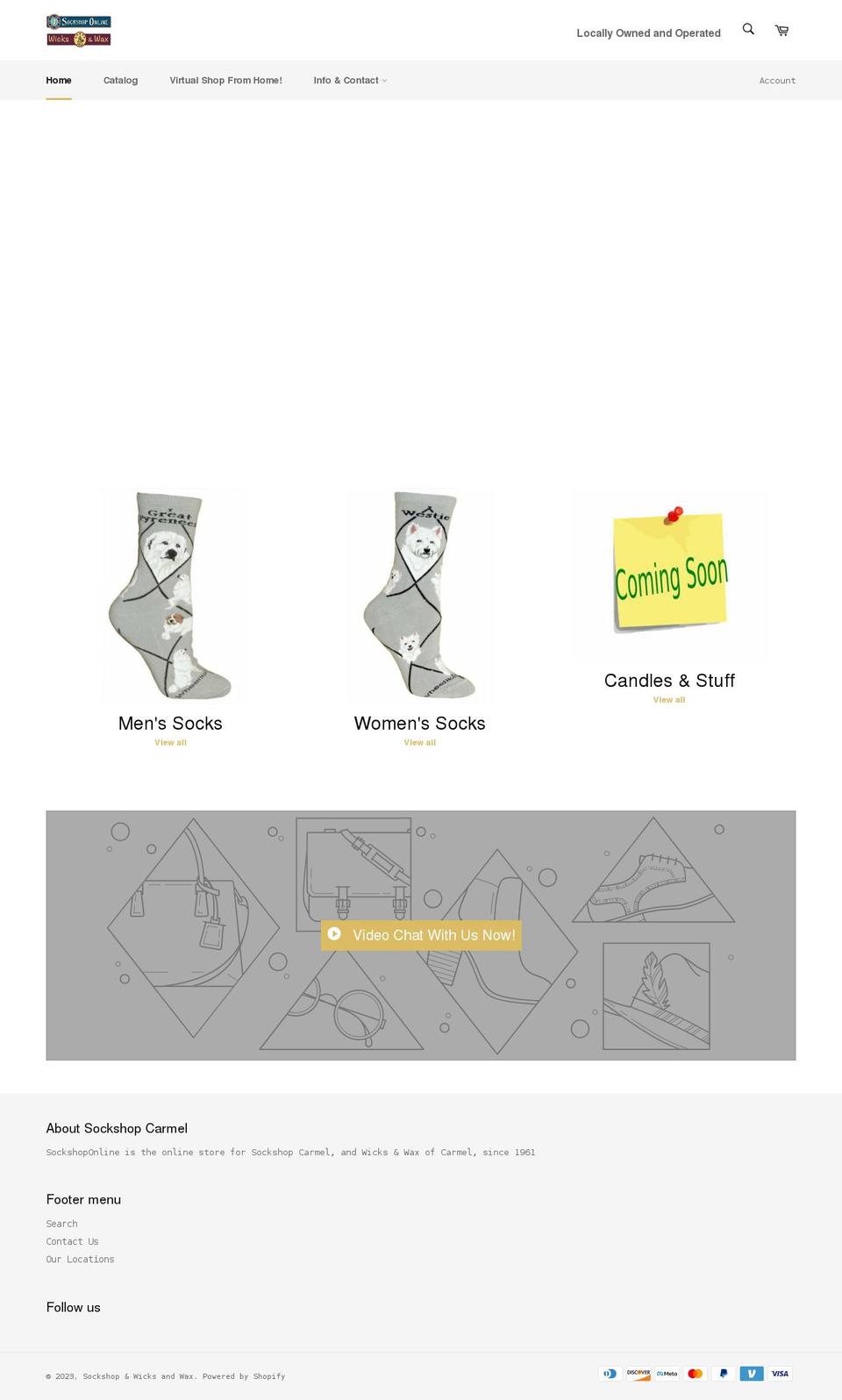 sockshoponline.com shopify website screenshot
