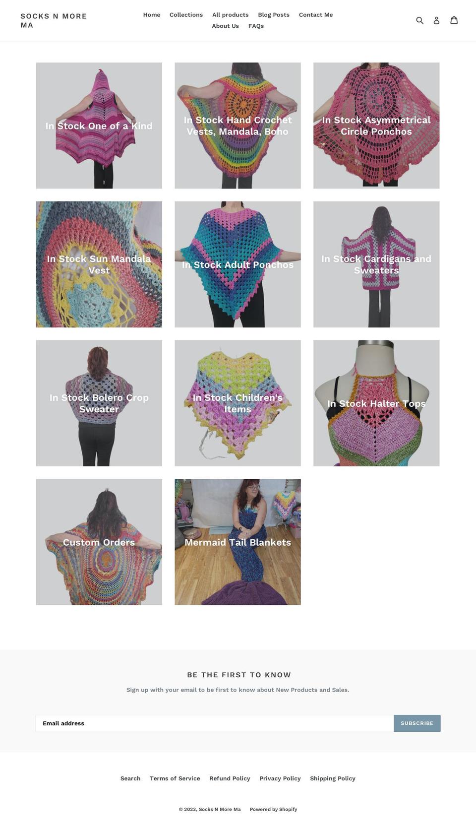 socksnmorema.com — Shopify storefront screenshot