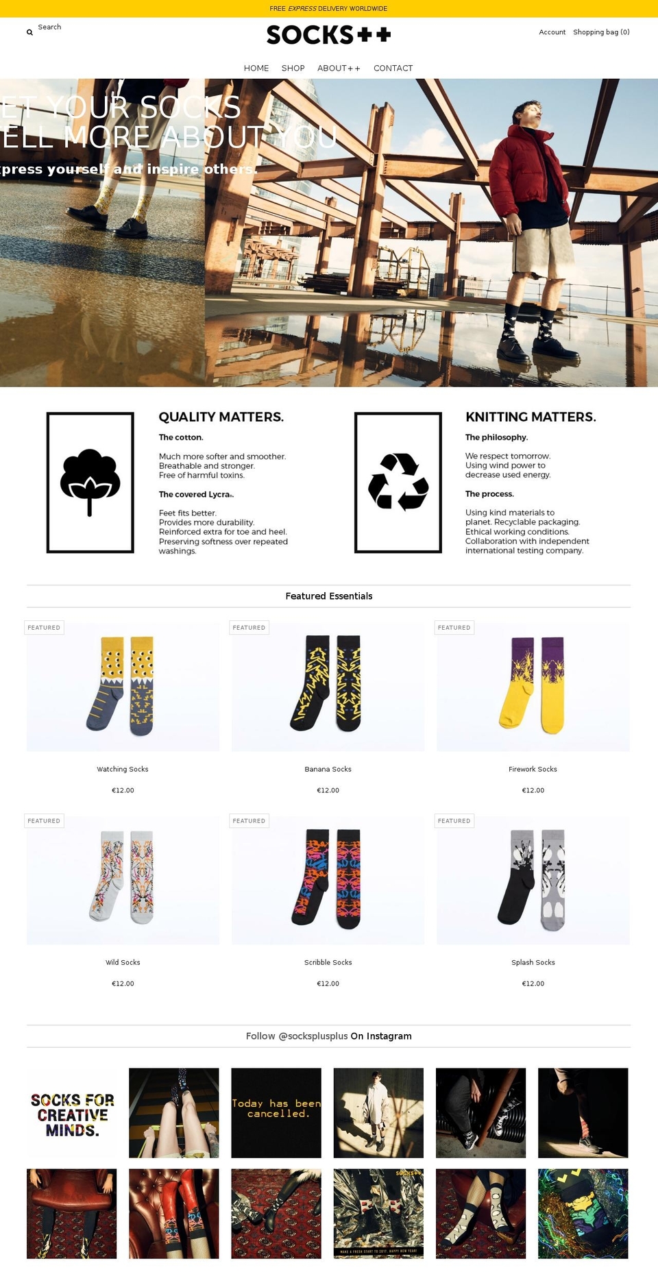 socksplusplus.com shopify website screenshot