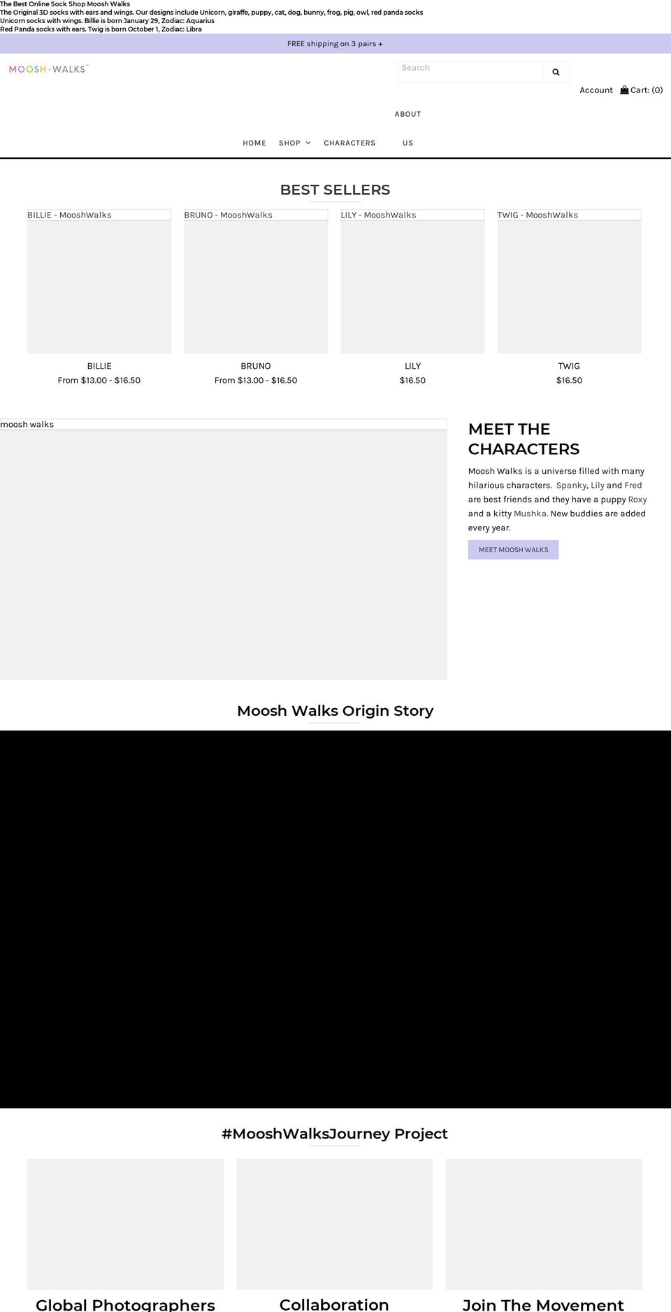 sockswithwings.com shopify website screenshot
