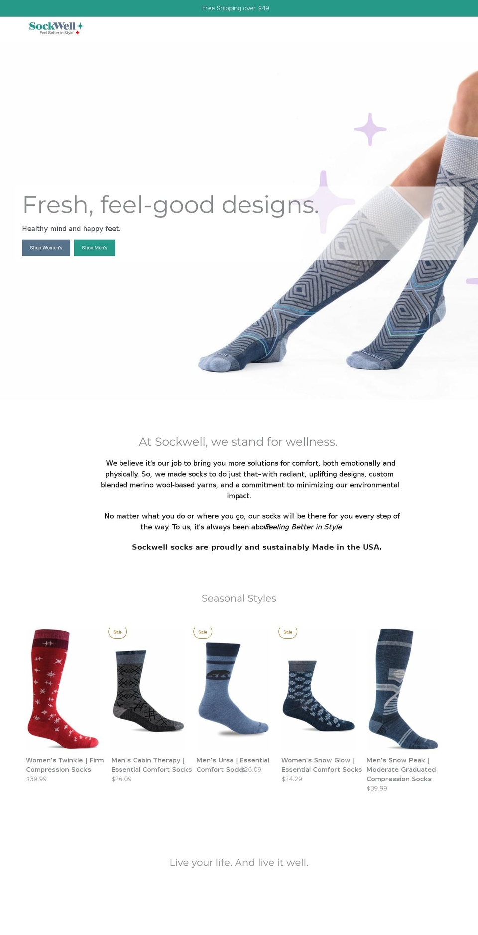 sockwellcanada.com shopify website screenshot