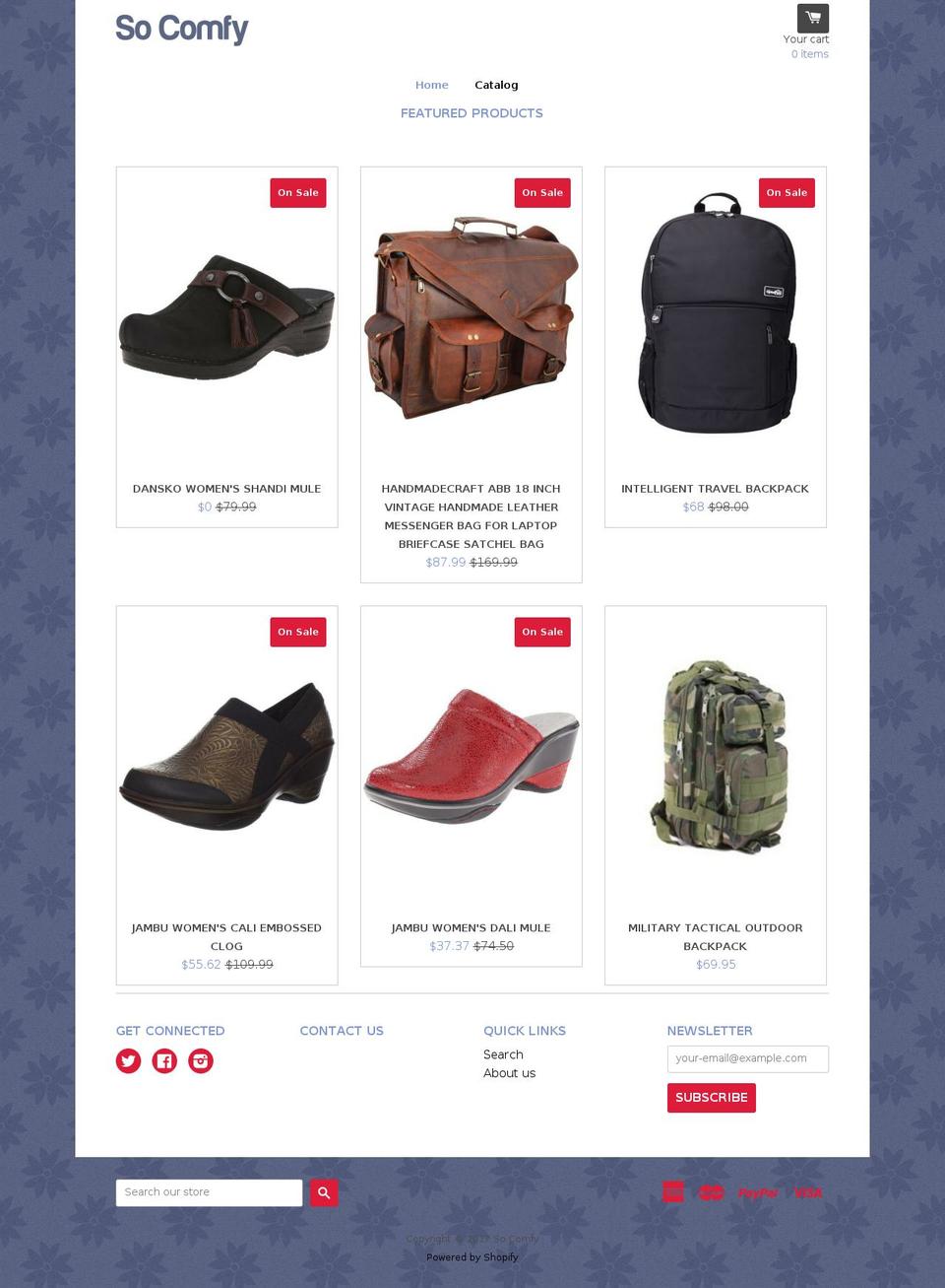 socomfy.com shopify website screenshot