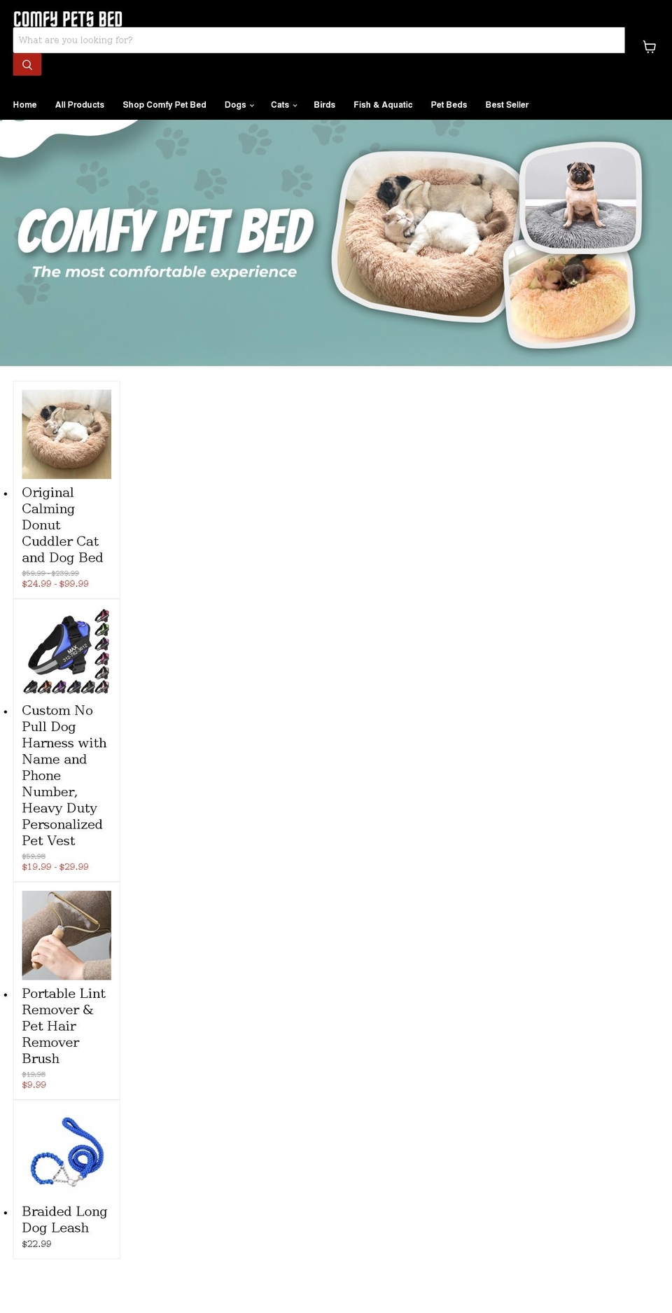 socopetbed.com shopify website screenshot