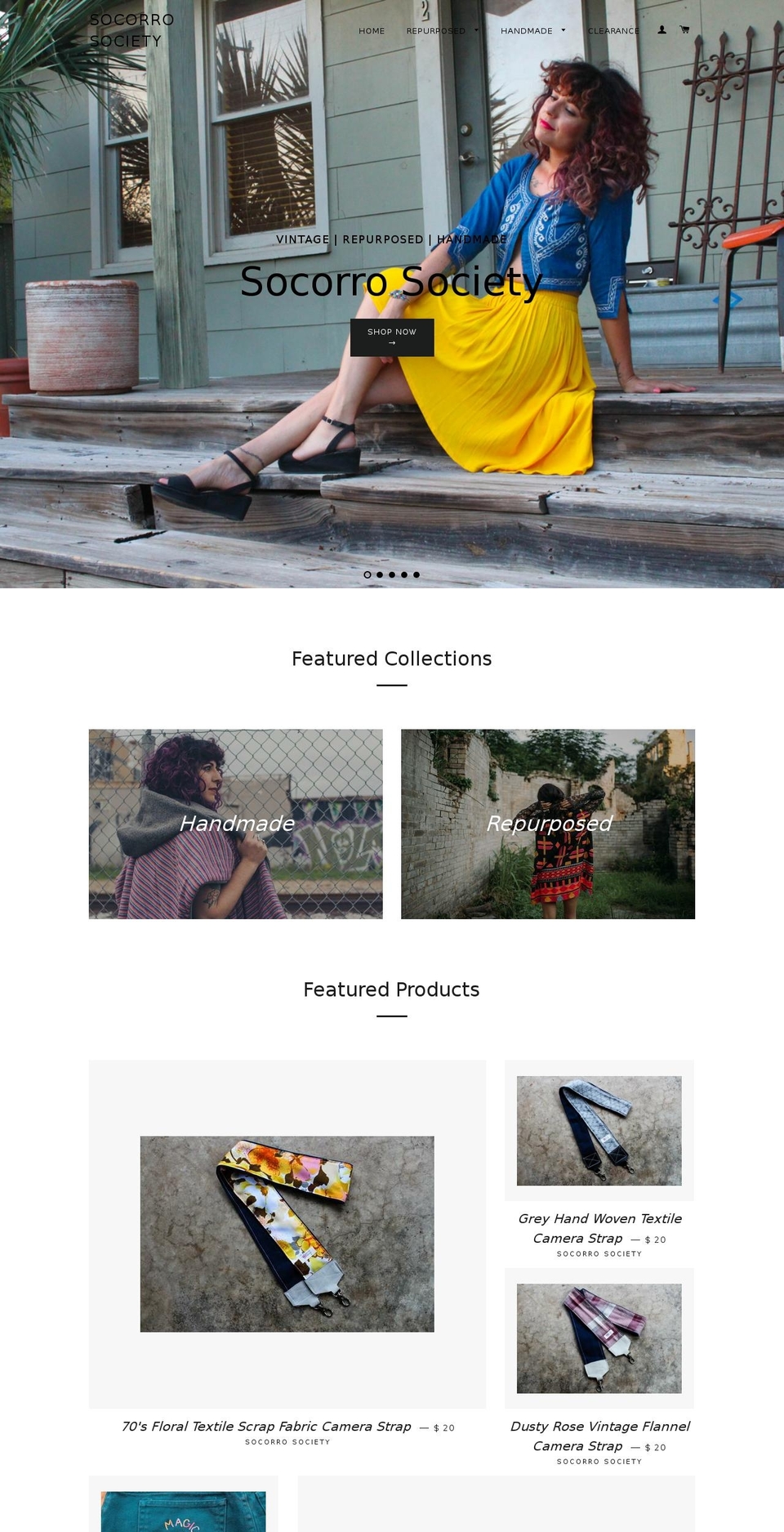 socorrosociety.com shopify website screenshot