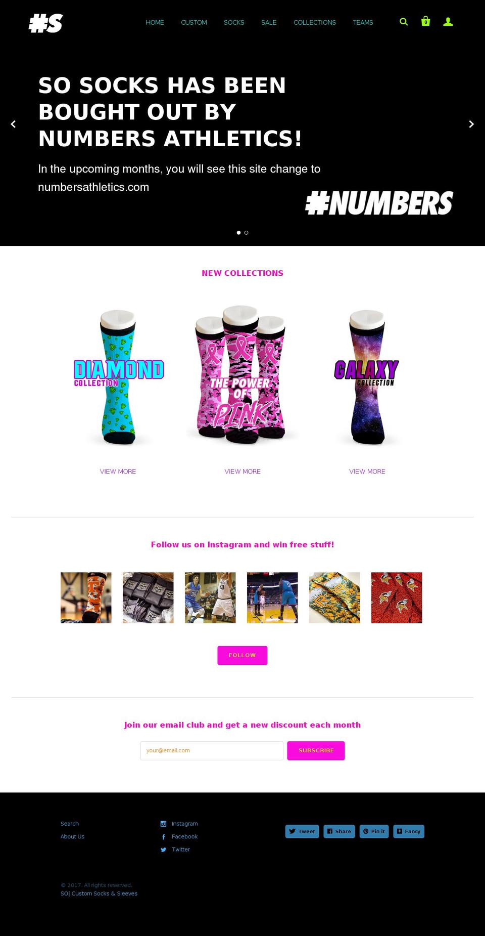 socustomsocks.com shopify website screenshot