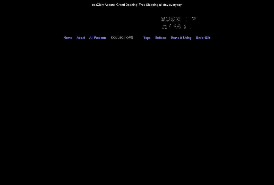 socxiety.com shopify website screenshot