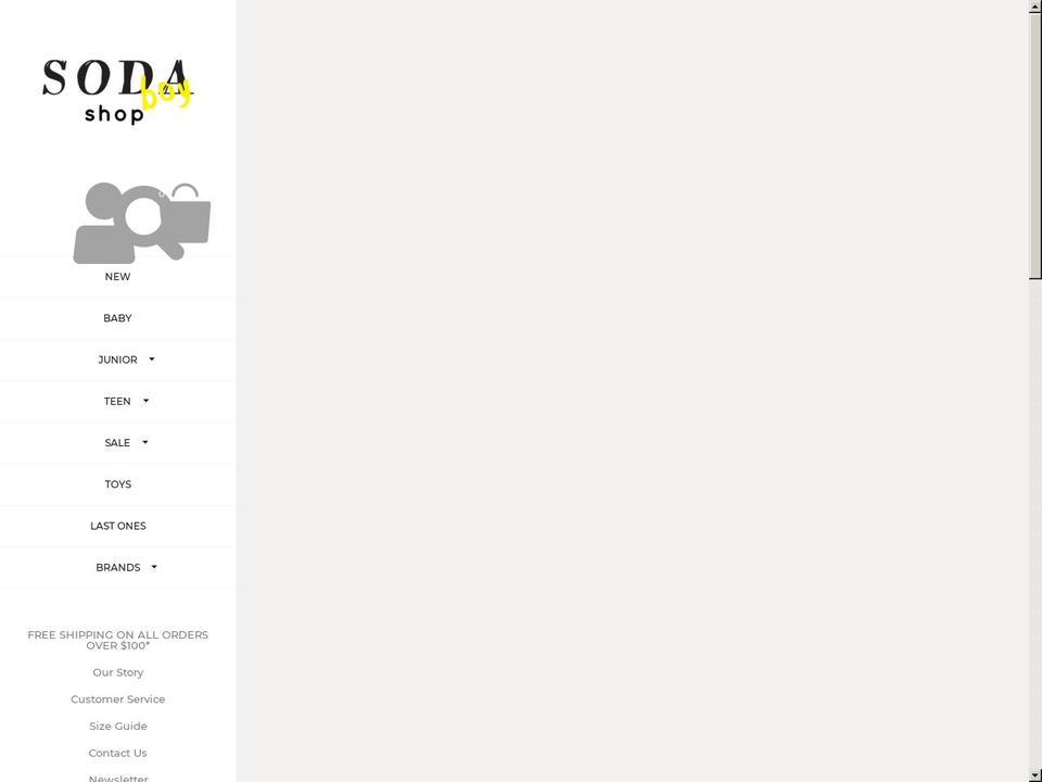 sodaboy.com.au shopify website screenshot