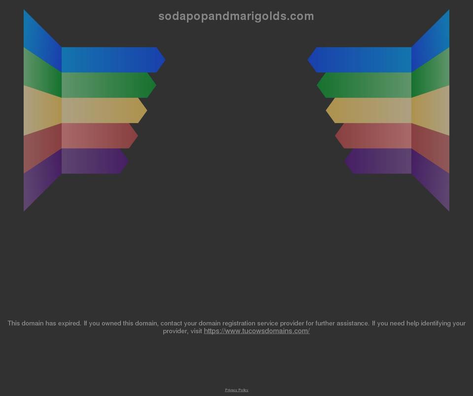 sodapopandmarigolds.com shopify website screenshot