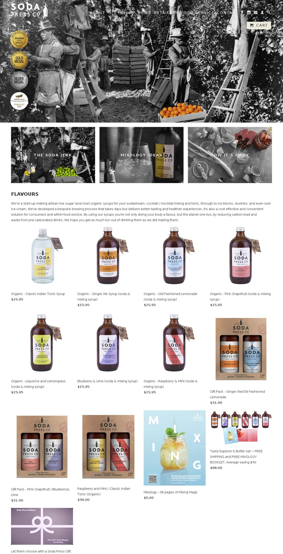 sodapressco.com shopify website screenshot