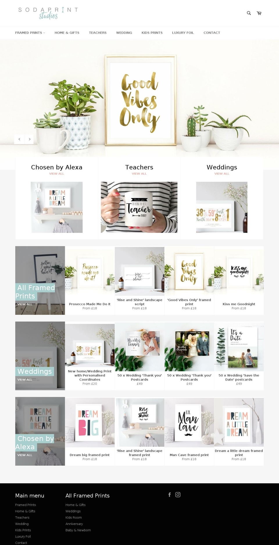 sodaprintstudios.com shopify website screenshot