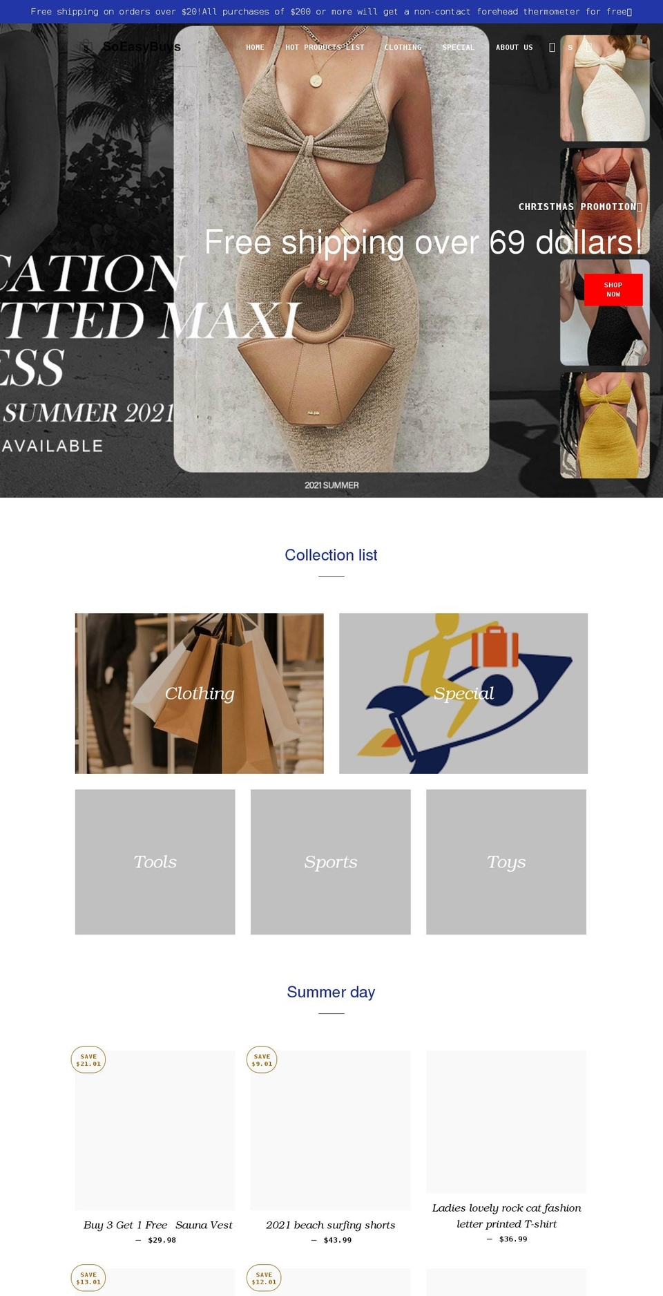 soeasybuys.com shopify website screenshot
