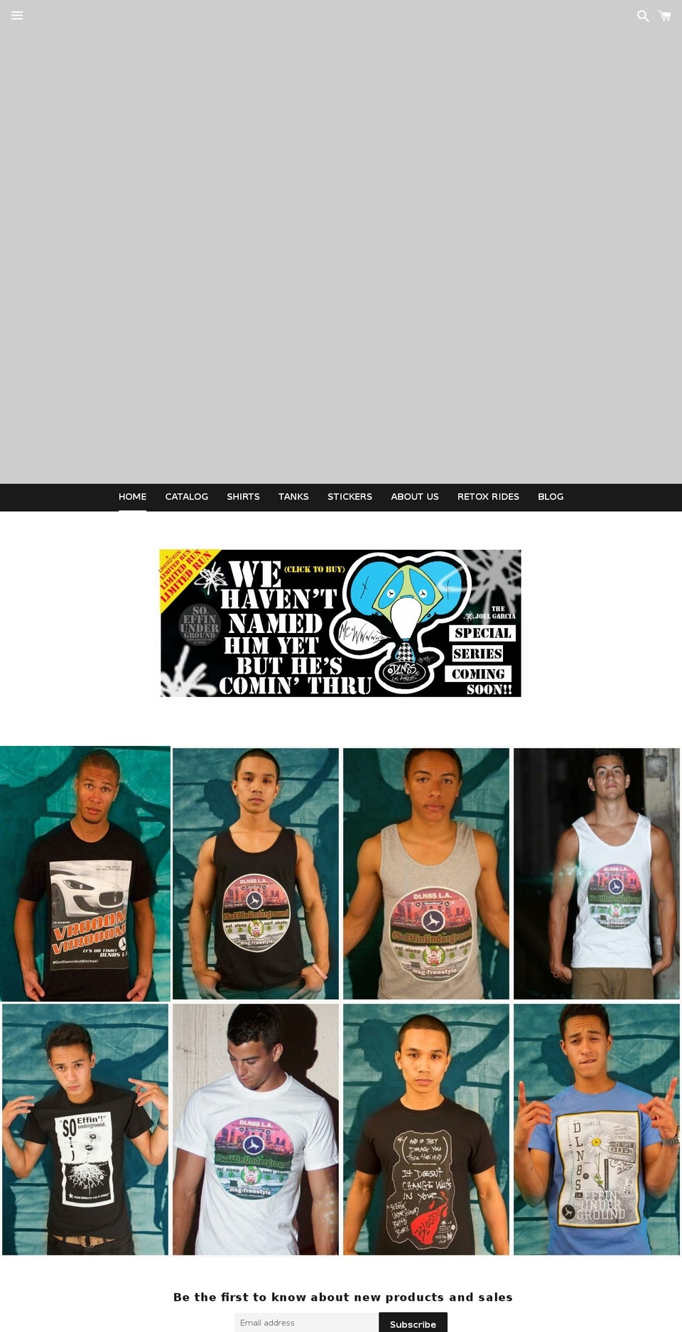 soeffinunderground.com shopify website screenshot
