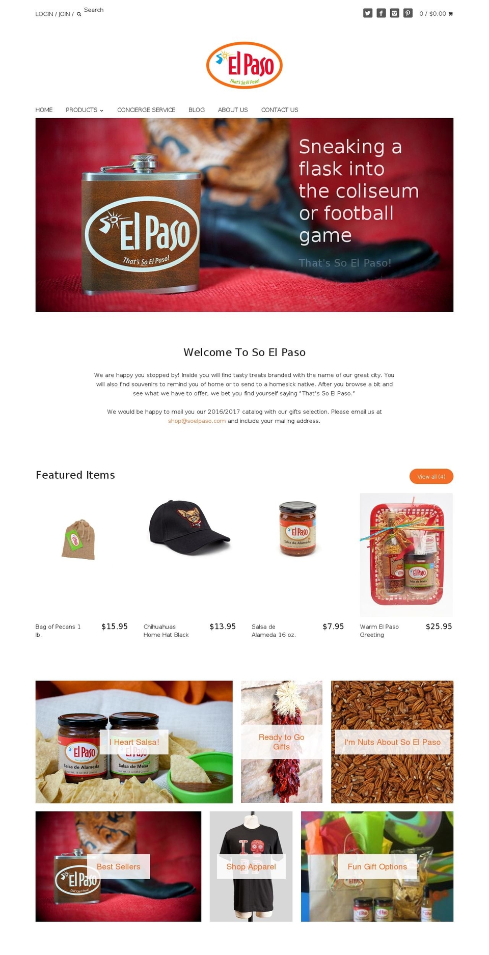 soelpaso.com shopify website screenshot