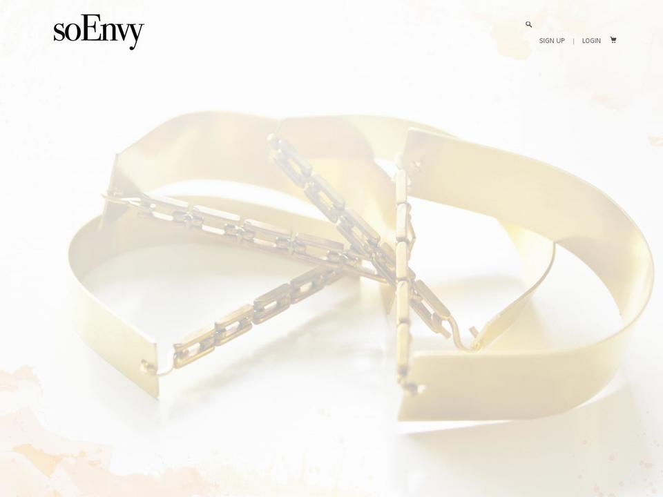 soenvy.com shopify website screenshot